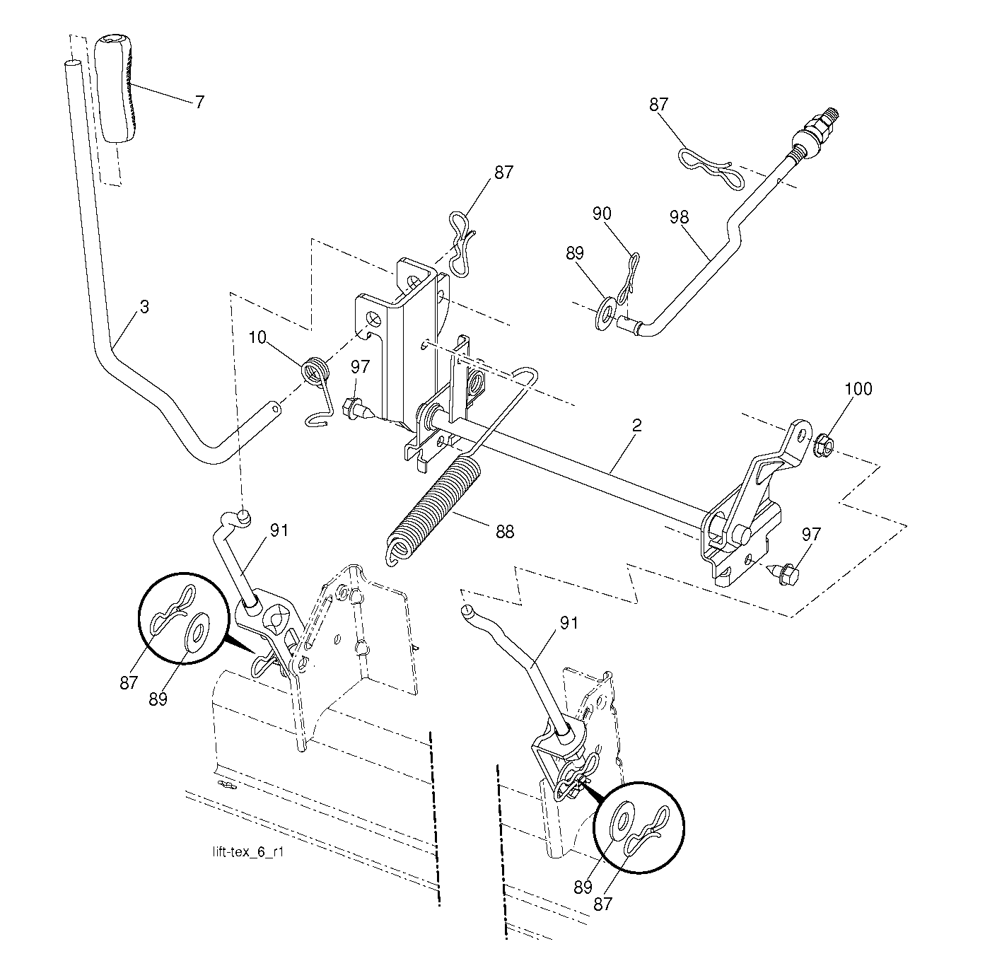 MOWER LIFT / DECK LIFT