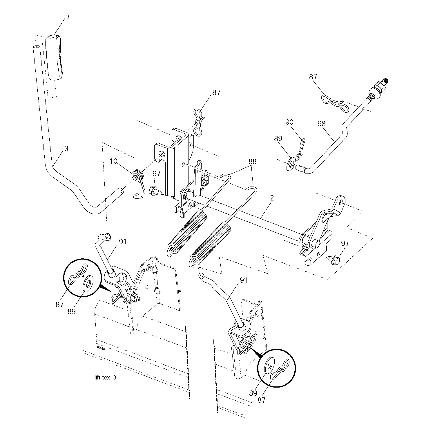 MOWER LIFT / DECK LIFT