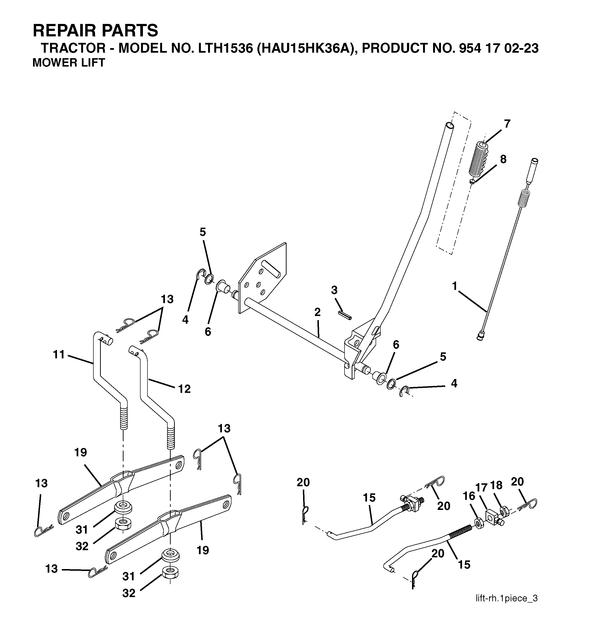 MOWER LIFT / DECK LIFT