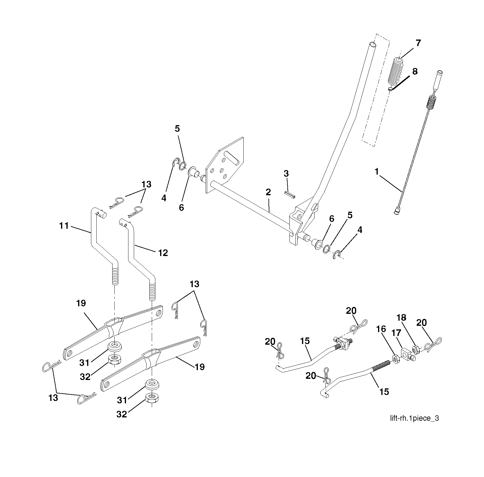 MOWER LIFT / DECK LIFT