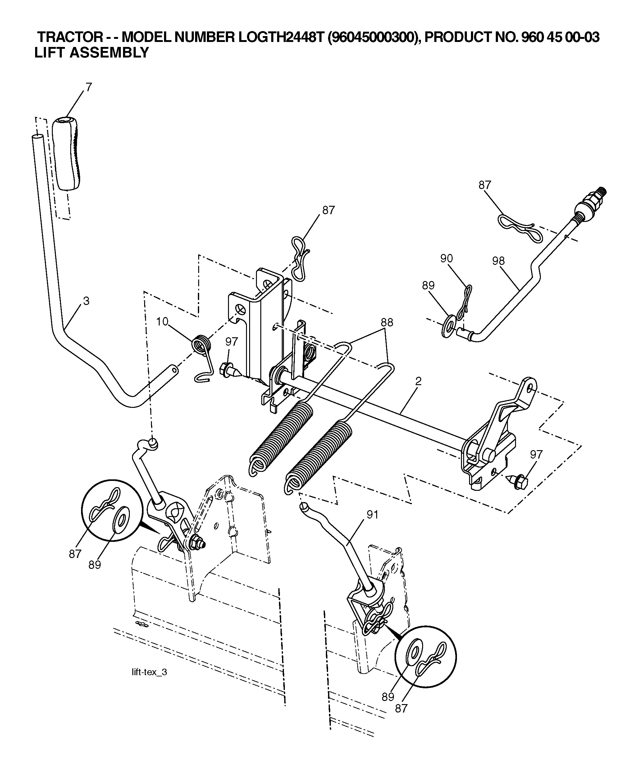 MOWER LIFT / DECK LIFT
