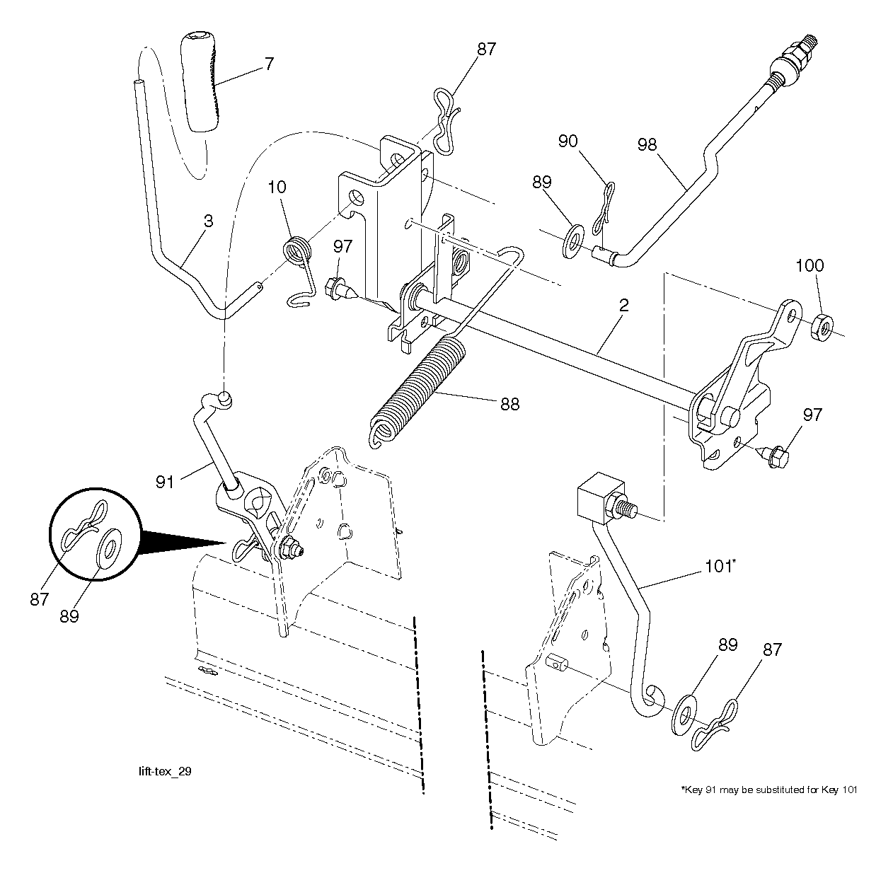 MOWER LIFT / DECK LIFT