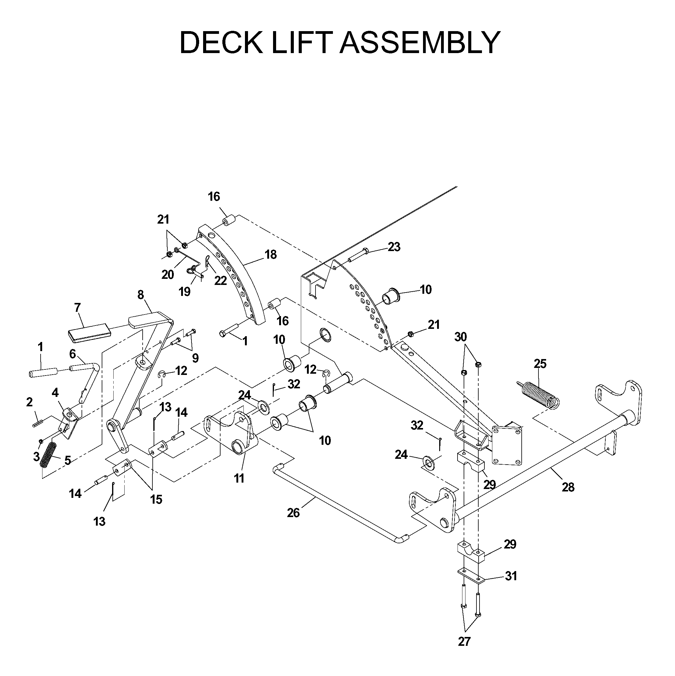 MOWER LIFT / DECK LIFT