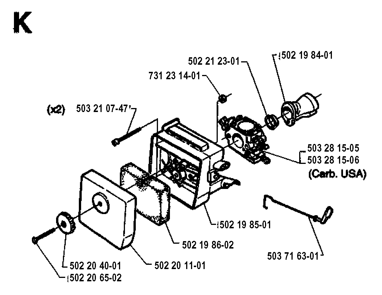 CARBURETOR & AIR FILTER