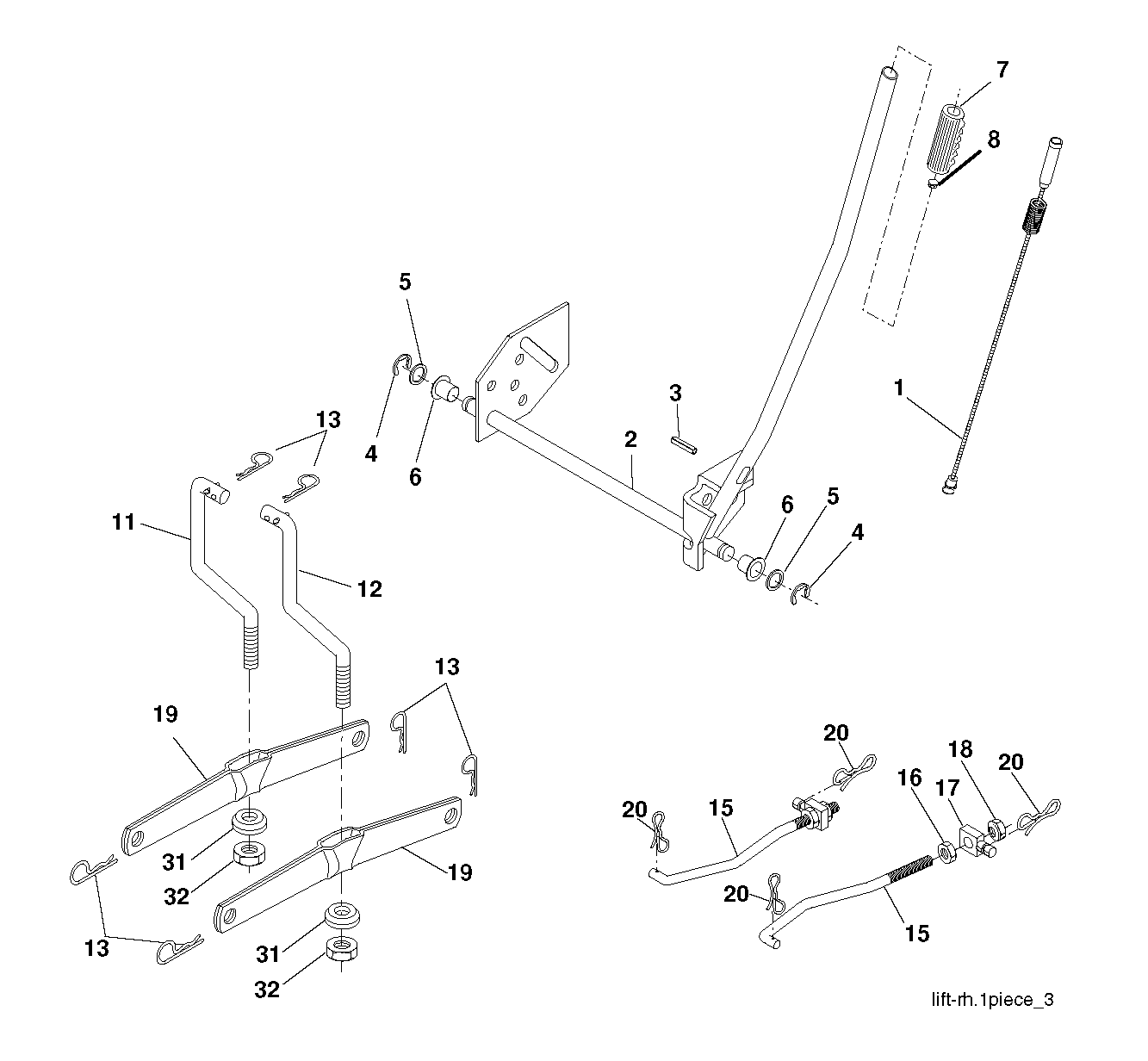 MOWER LIFT / DECK LIFT