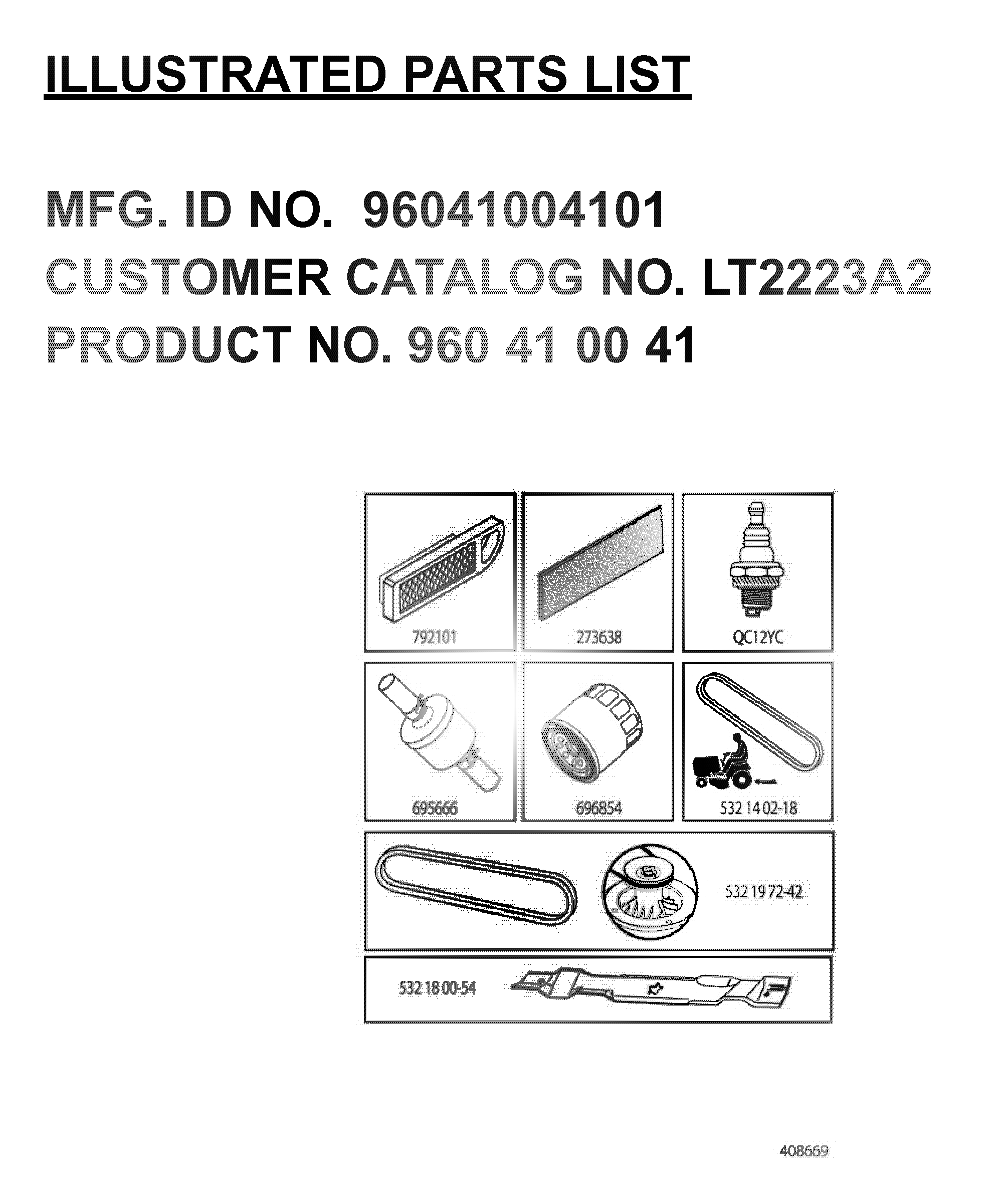 FREQUENTLY USED PARTS
