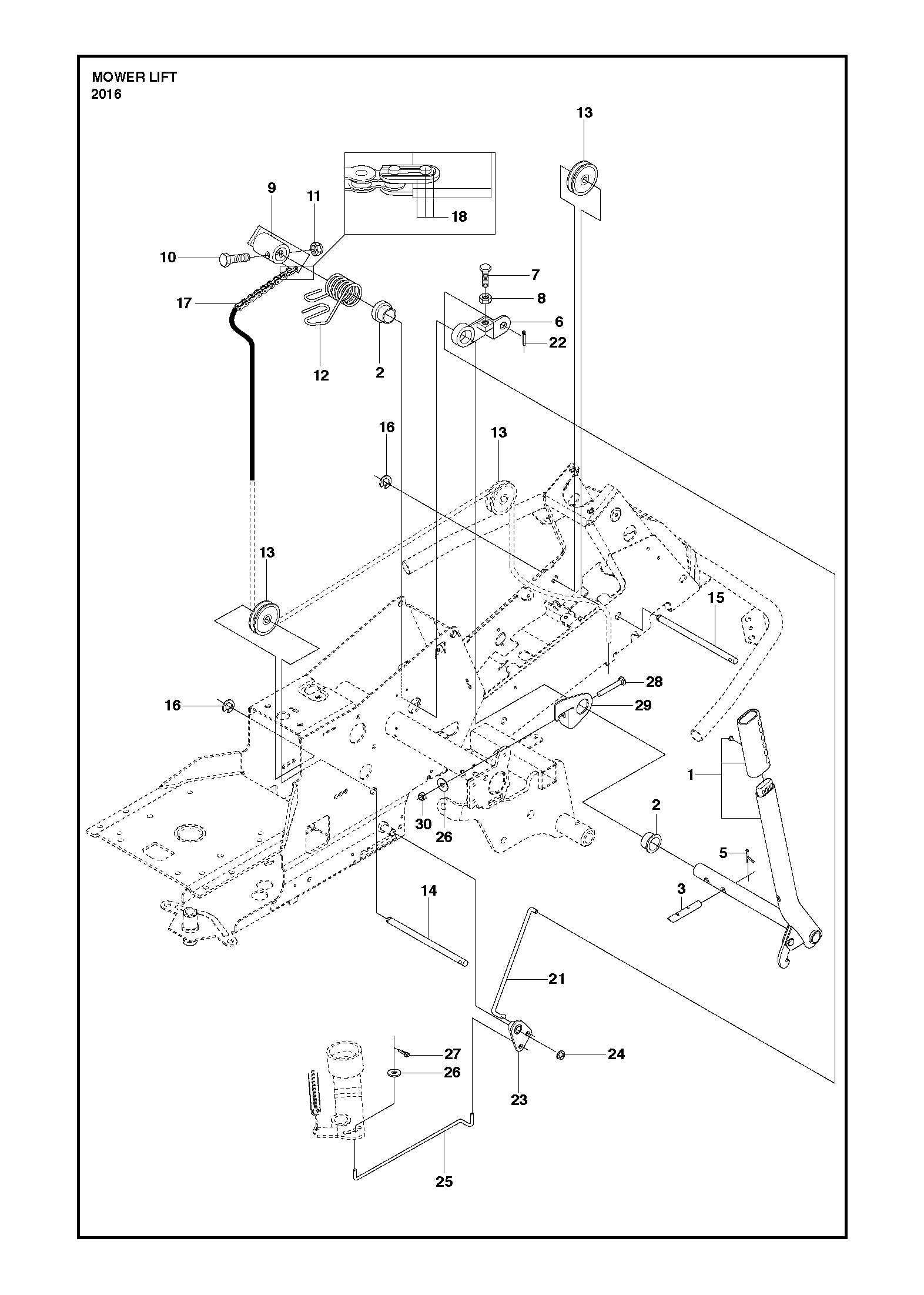 MOWER LIFT / DECK LIFT