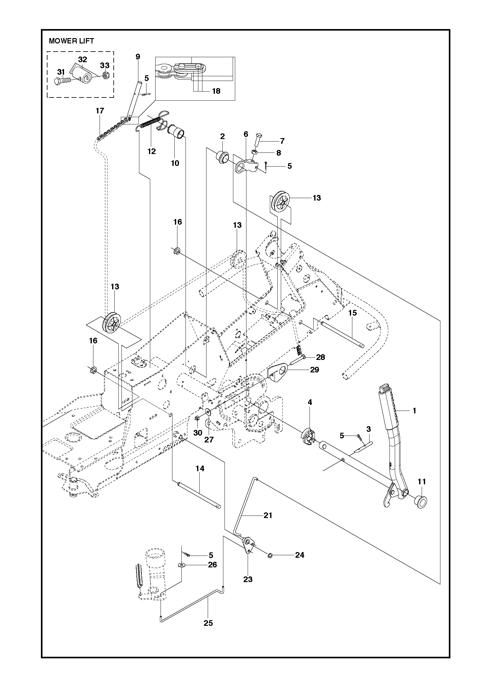 MOWER LIFT / DECK LIFT
