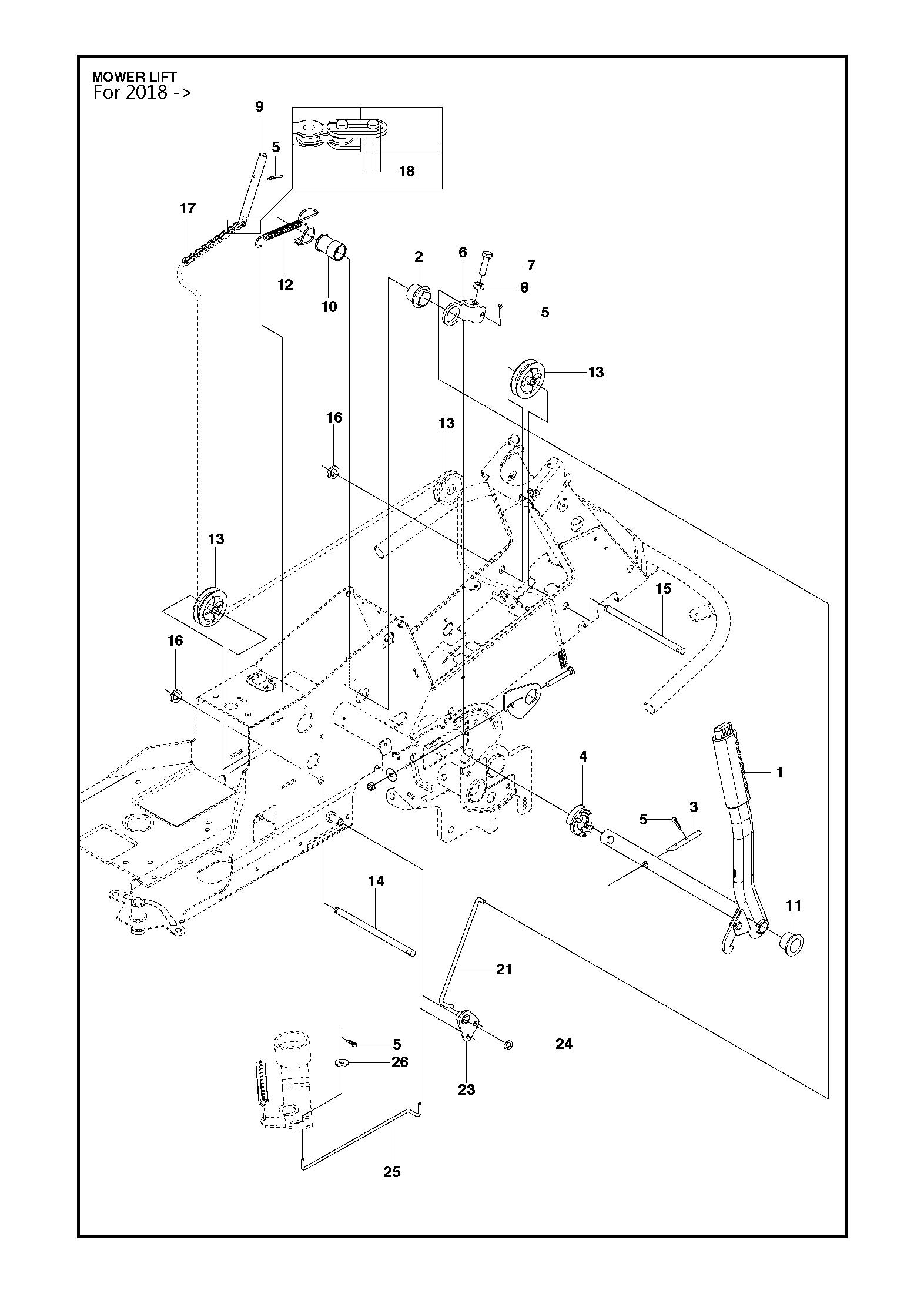 MOWER LIFT / DECK LIFT