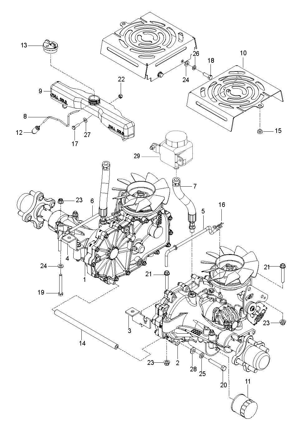 HYDRAULIC PUMP - MOTOR