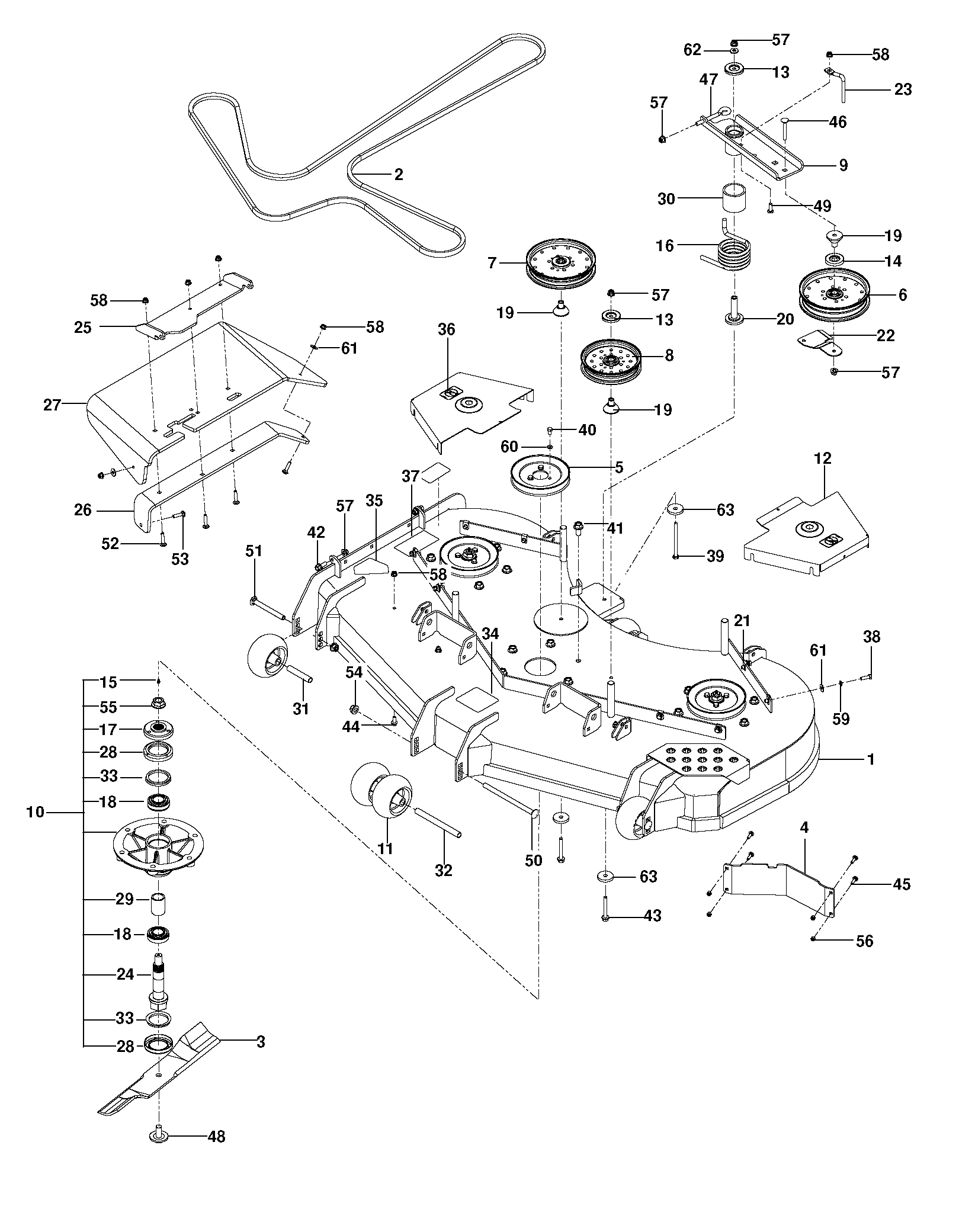 MOWER DECK / CUTTING DECK