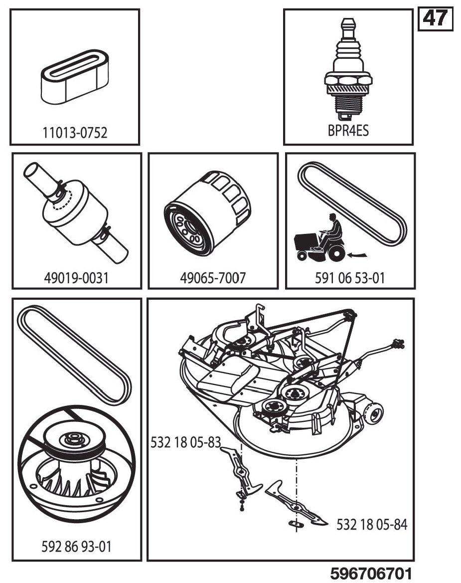 FREQUENTLY USED PARTS