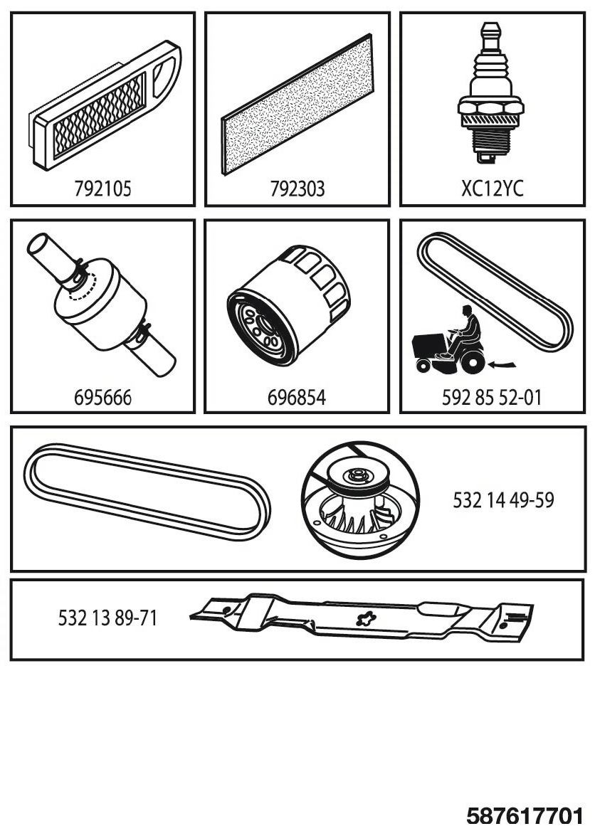 FREQUENTLY USED PARTS