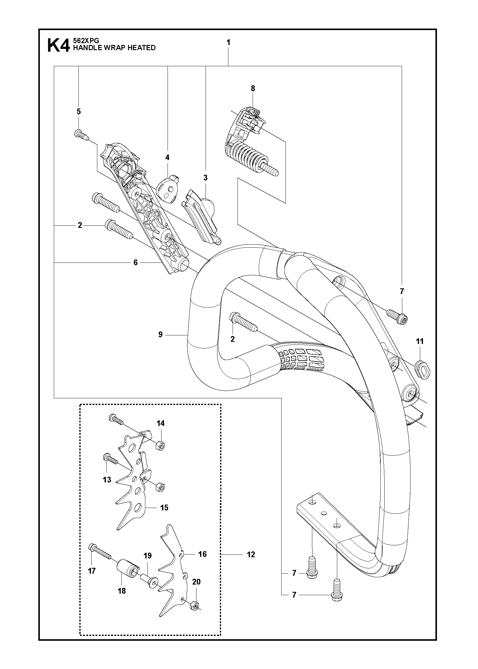 HANDLE WRAP HEATED