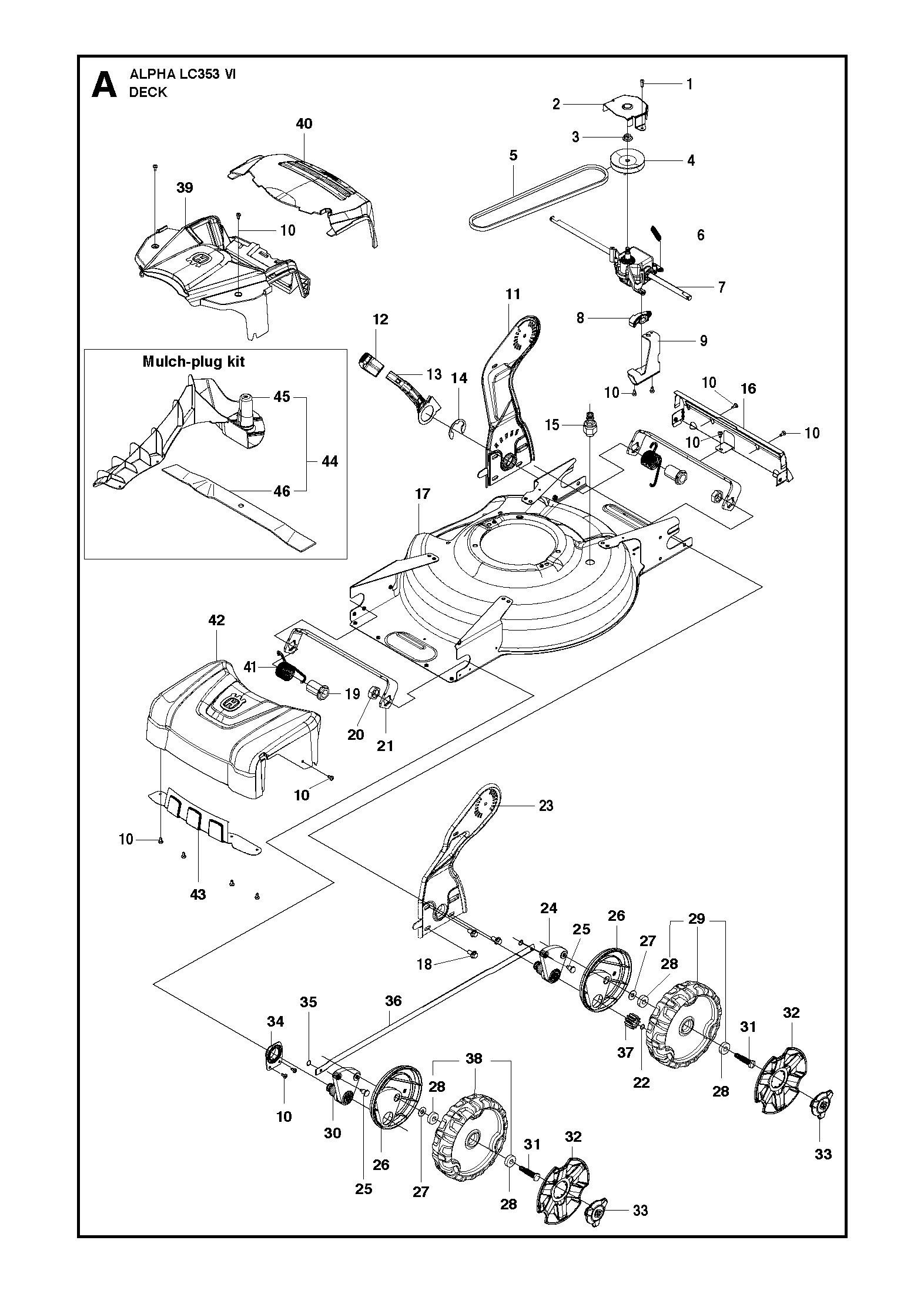 MOWER DECK / CUTTING DECK