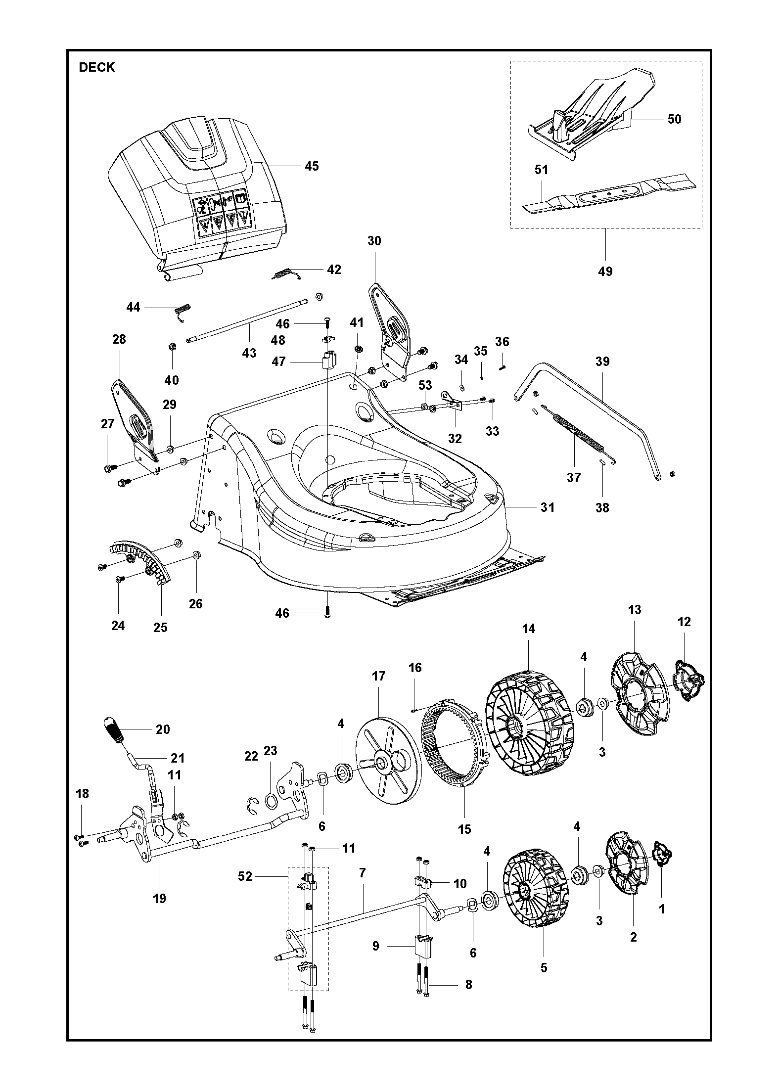 MOWER DECK / CUTTING DECK