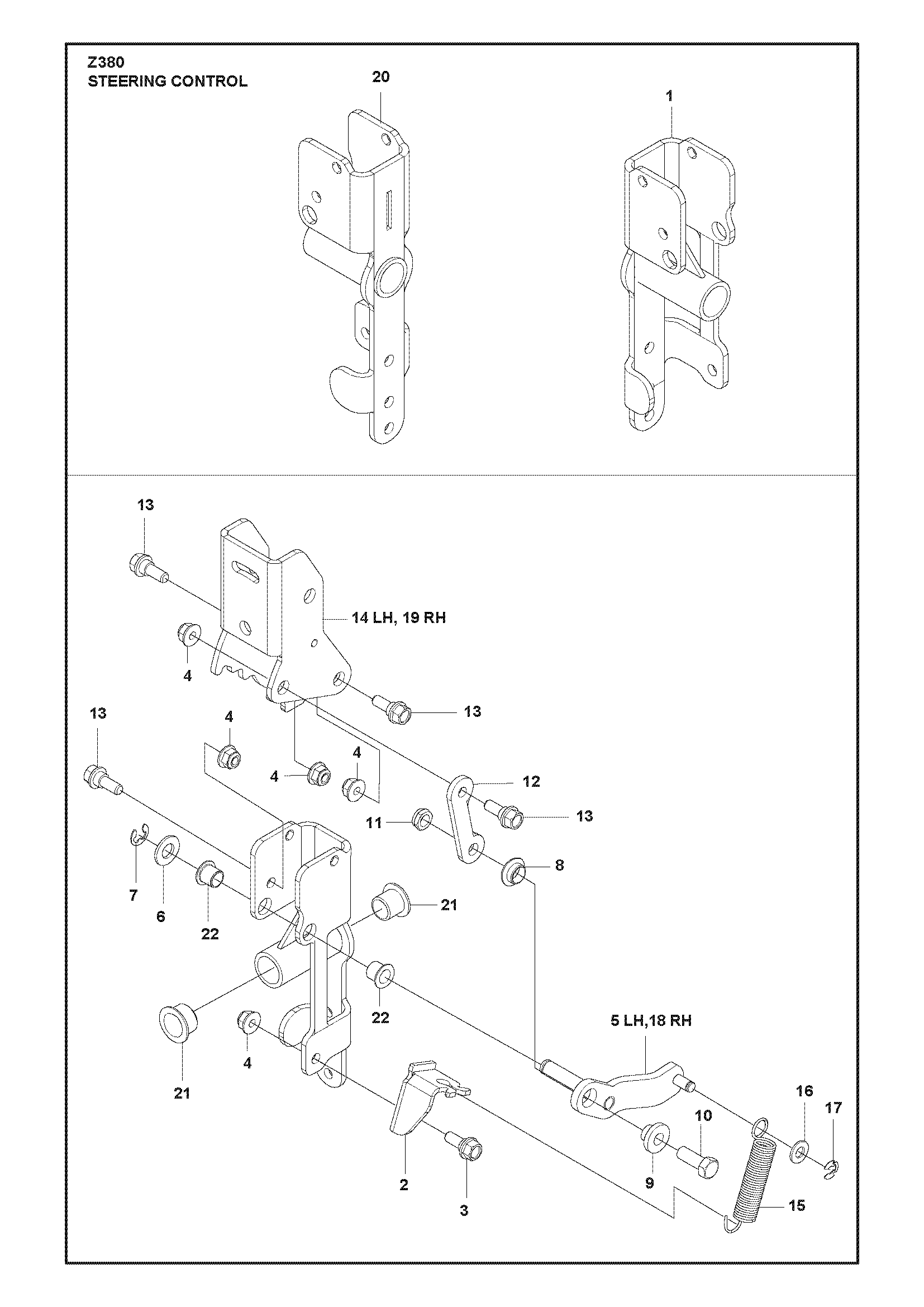 STEERING - CONTROL BRACKET