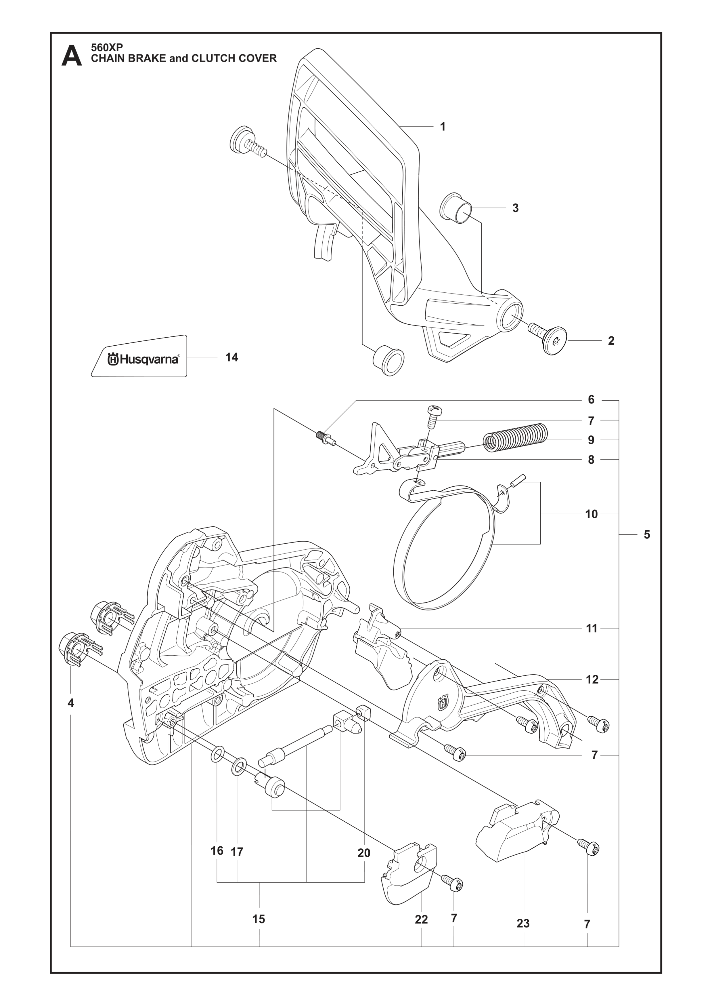 Husqvarna Chainsaw 560 XP / 560 XP G Spares