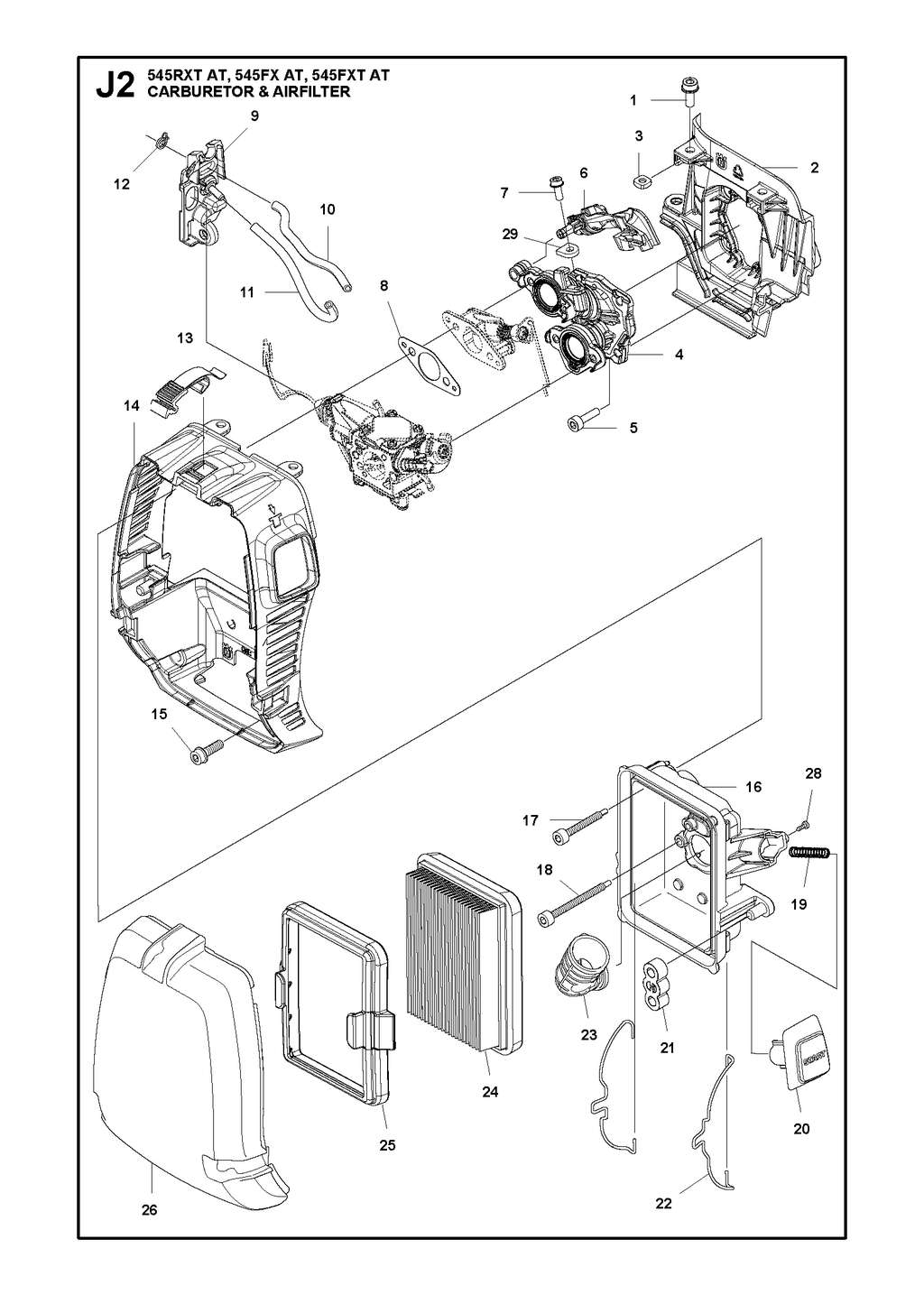 CARBURETOR AND AIR FILTER