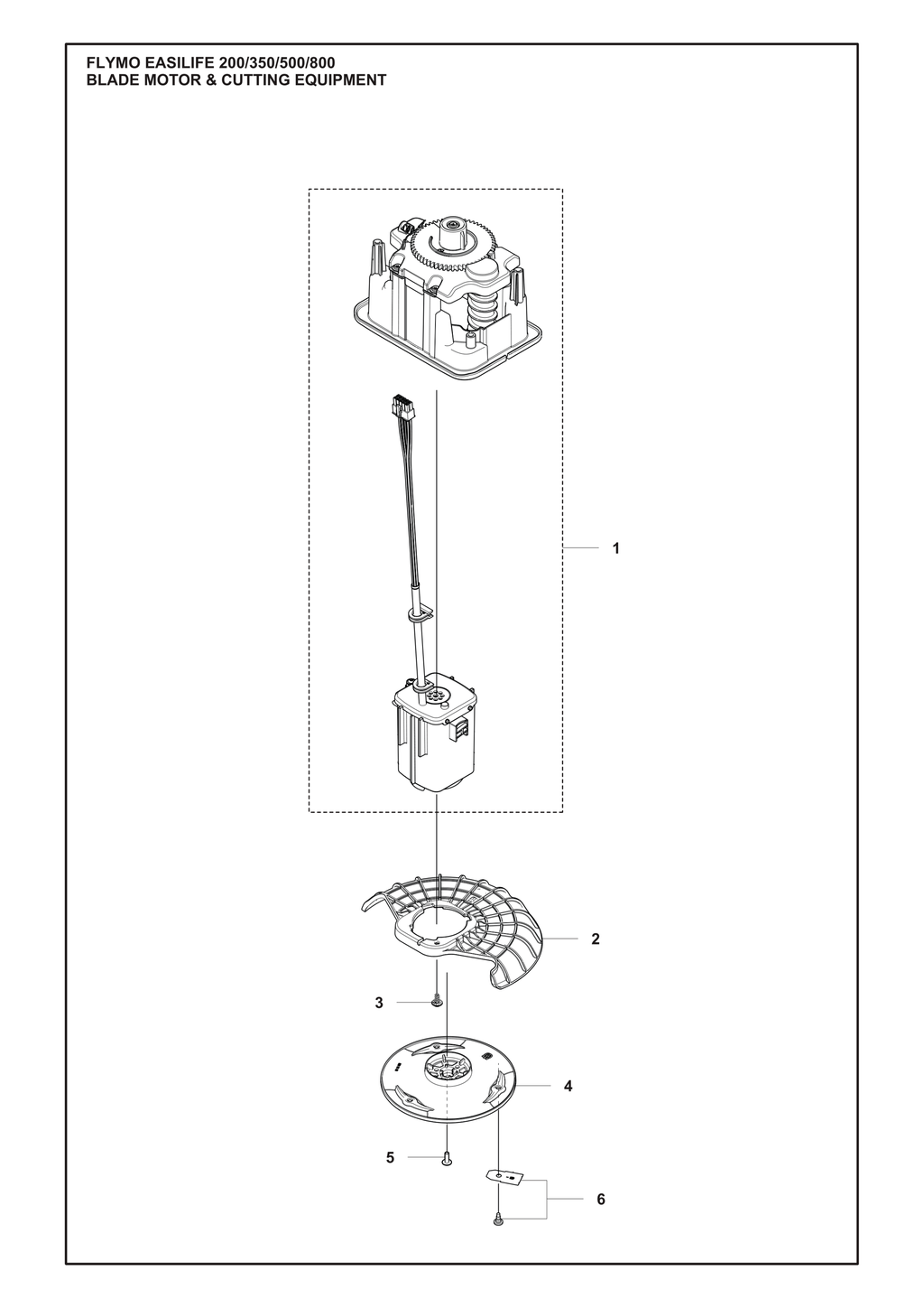 BLADE MOTOR AND CUTTING EQUIPMENT