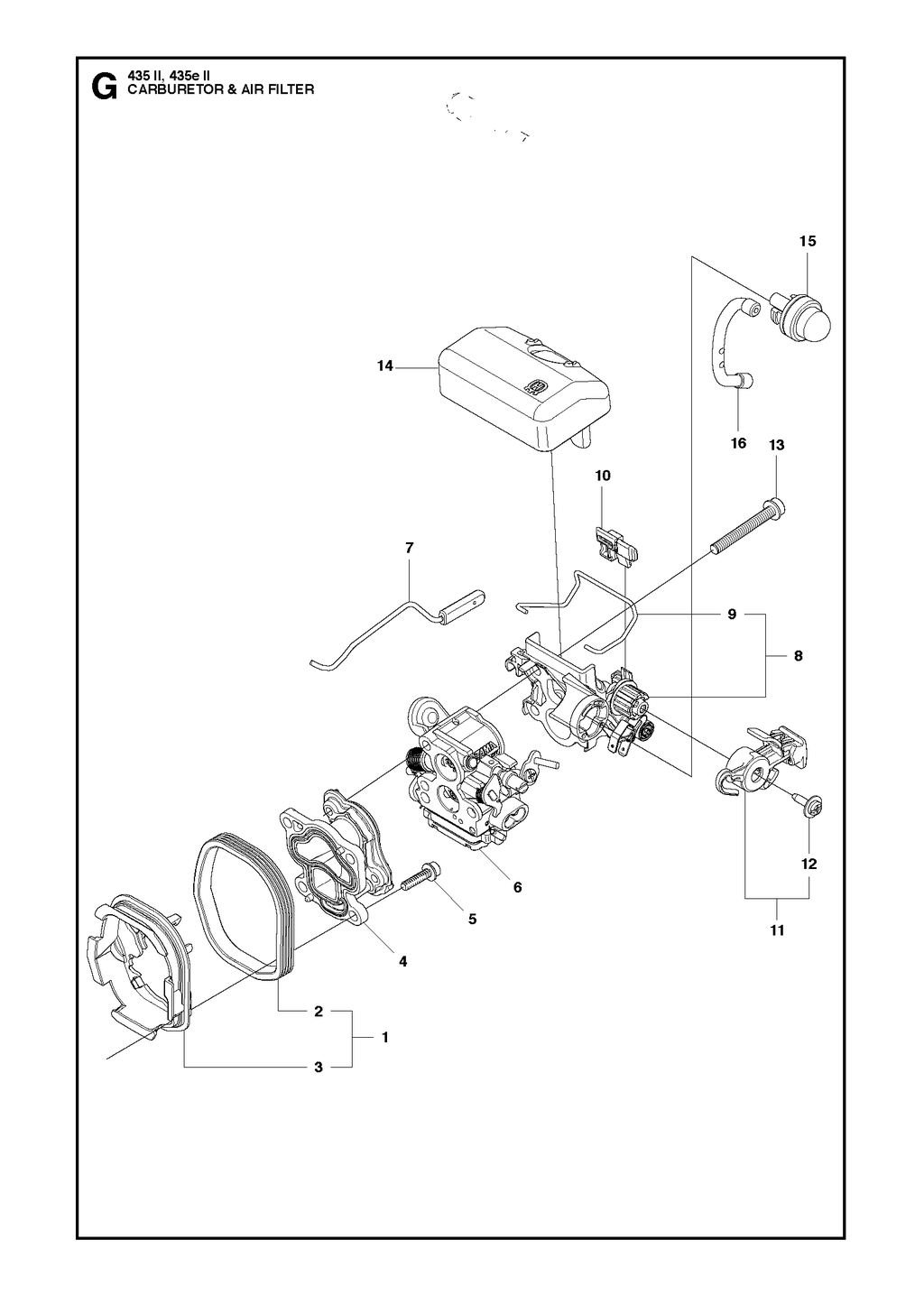 CARBURETOR AND AIR FILTER
