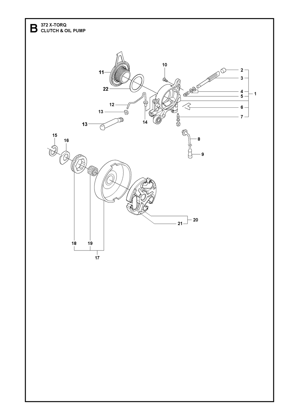 CLUTCH AND OIL PUMP