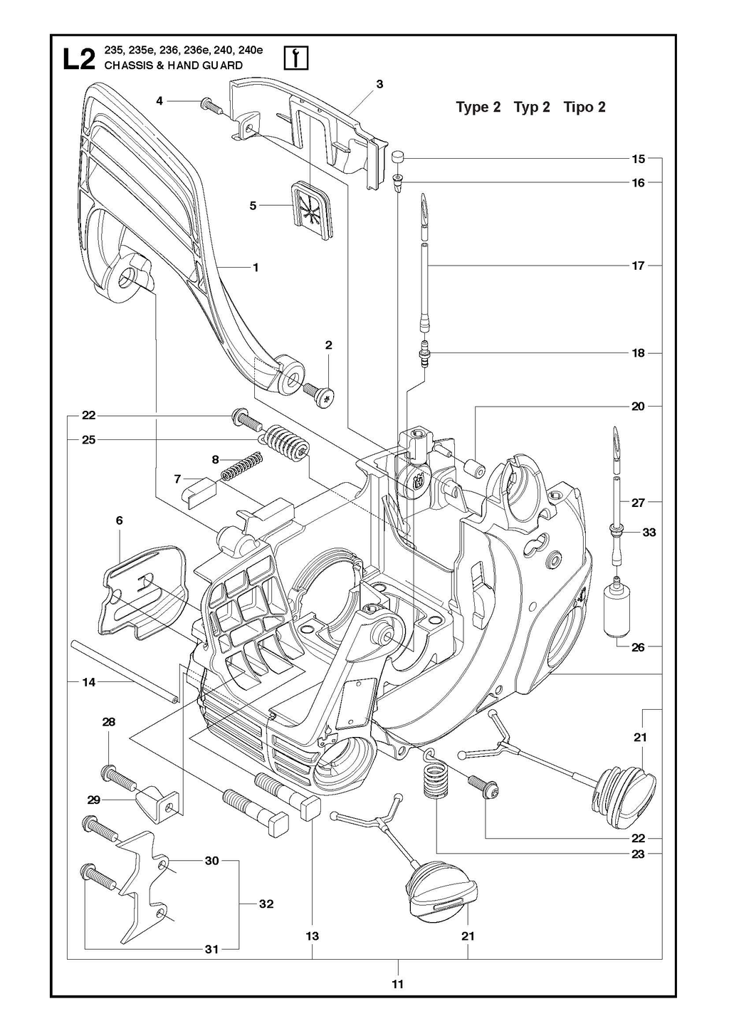 FUEL TANK AND HANDLE