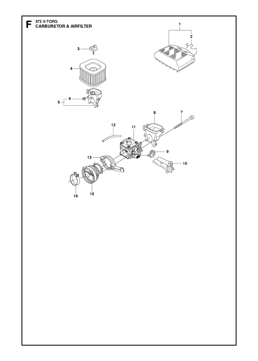CARBURETOR AND AIR FILTER