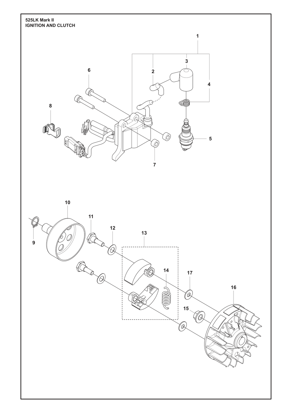 IGNITION SYSTEM AND CLUTCH