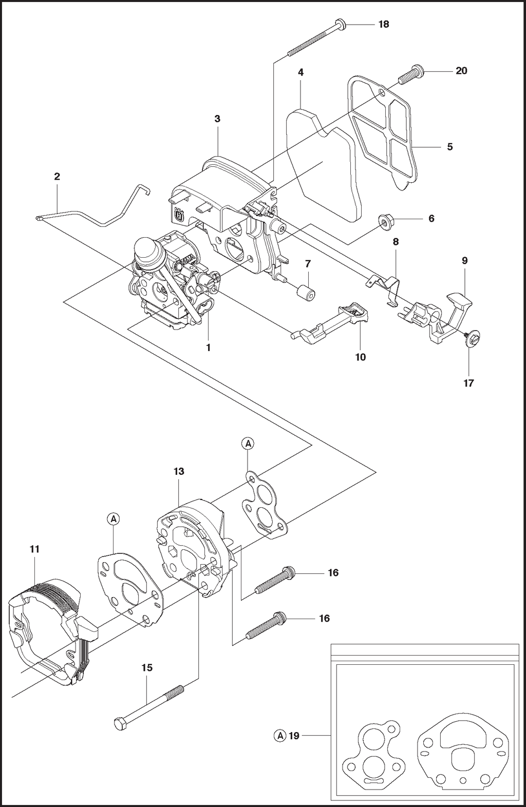 CARBURETOR AND AIR FILTER