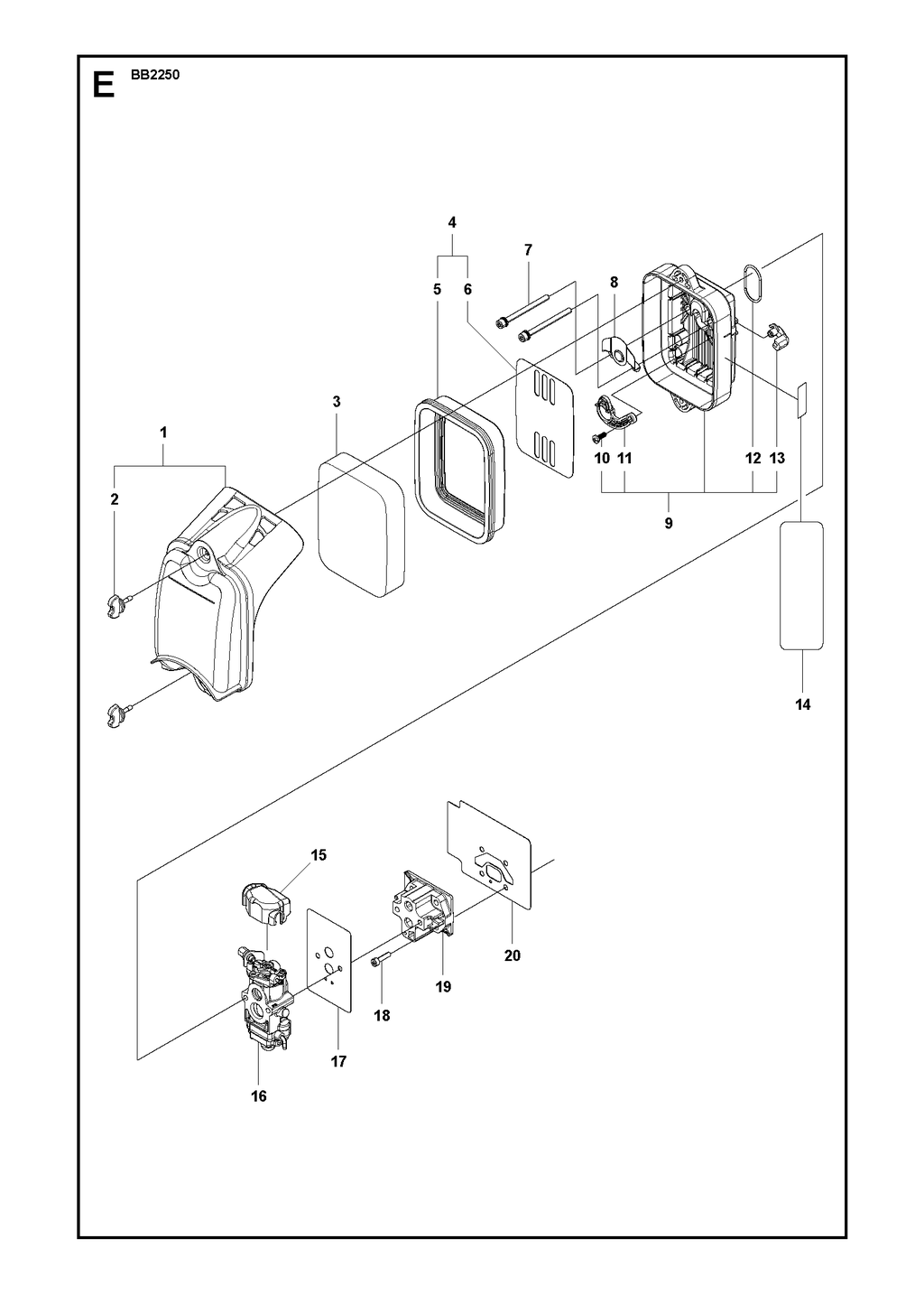 CARBURETOR AND AIR FILTER