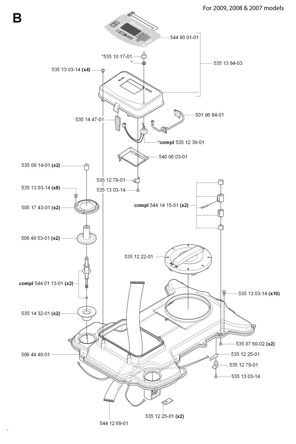 CHASSIS UPPER 2007-2009