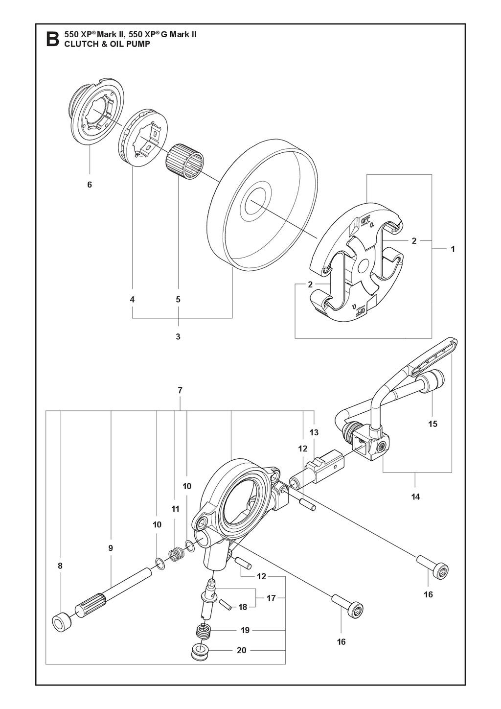 CLUTCH AND OIL PUMP