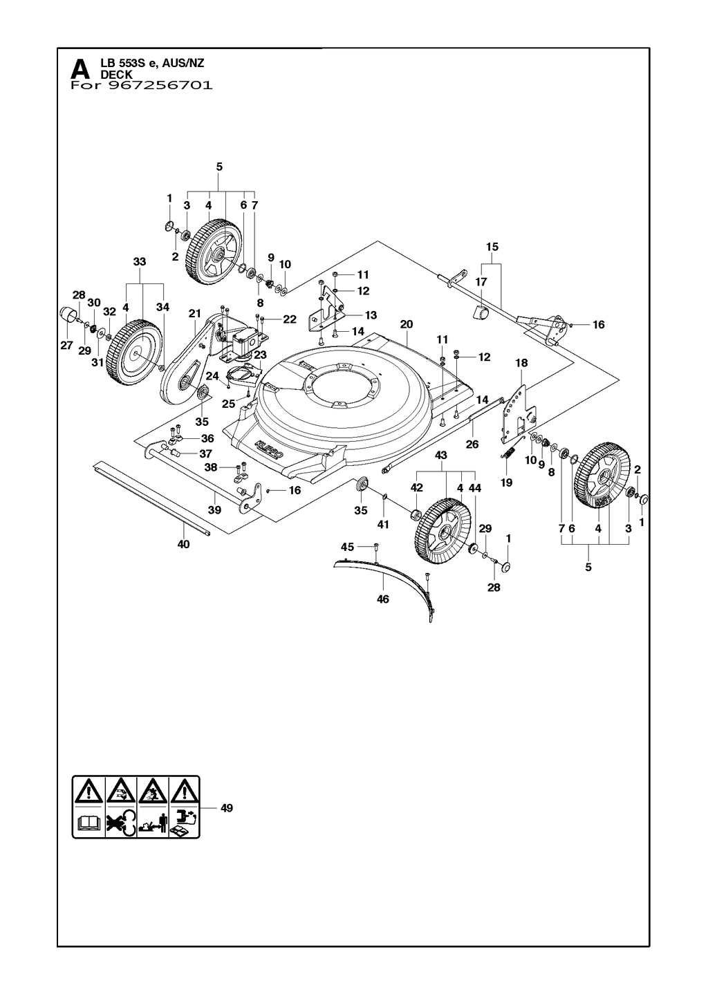 MOWER DECK / CUTTING DECK
