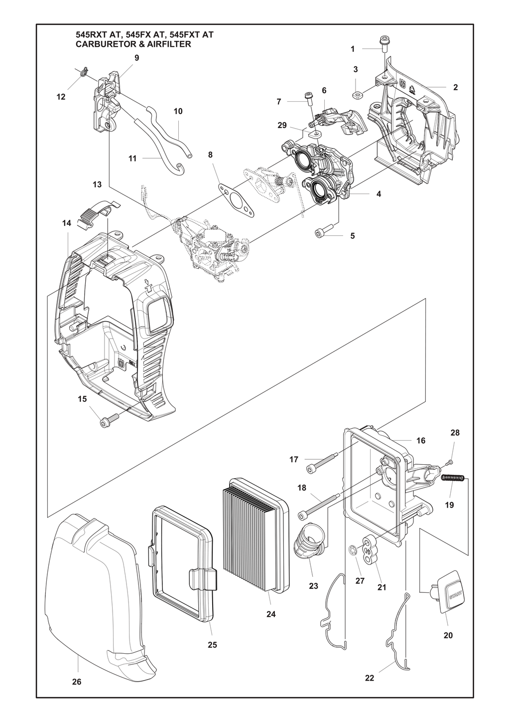 CARBURETOR AND AIR FILTER