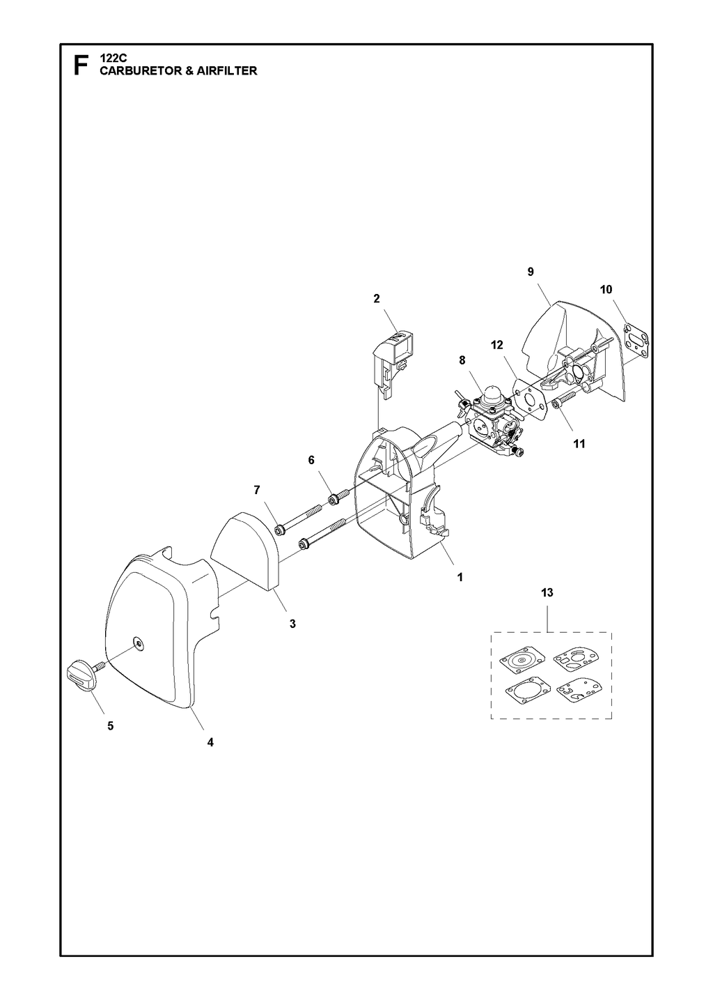 CARBURETOR AND AIR FILTER