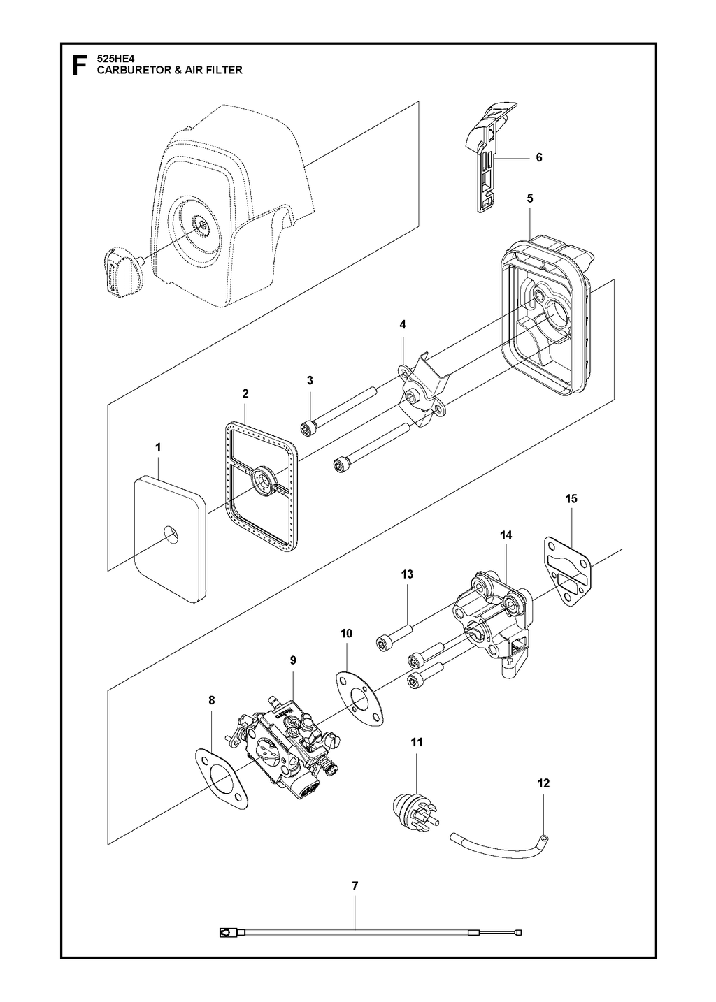 CARBURETOR AND AIR FILTER