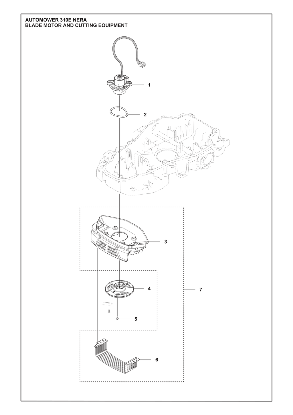 BLADE MOTOR AND CUTTING EQUIPMENT