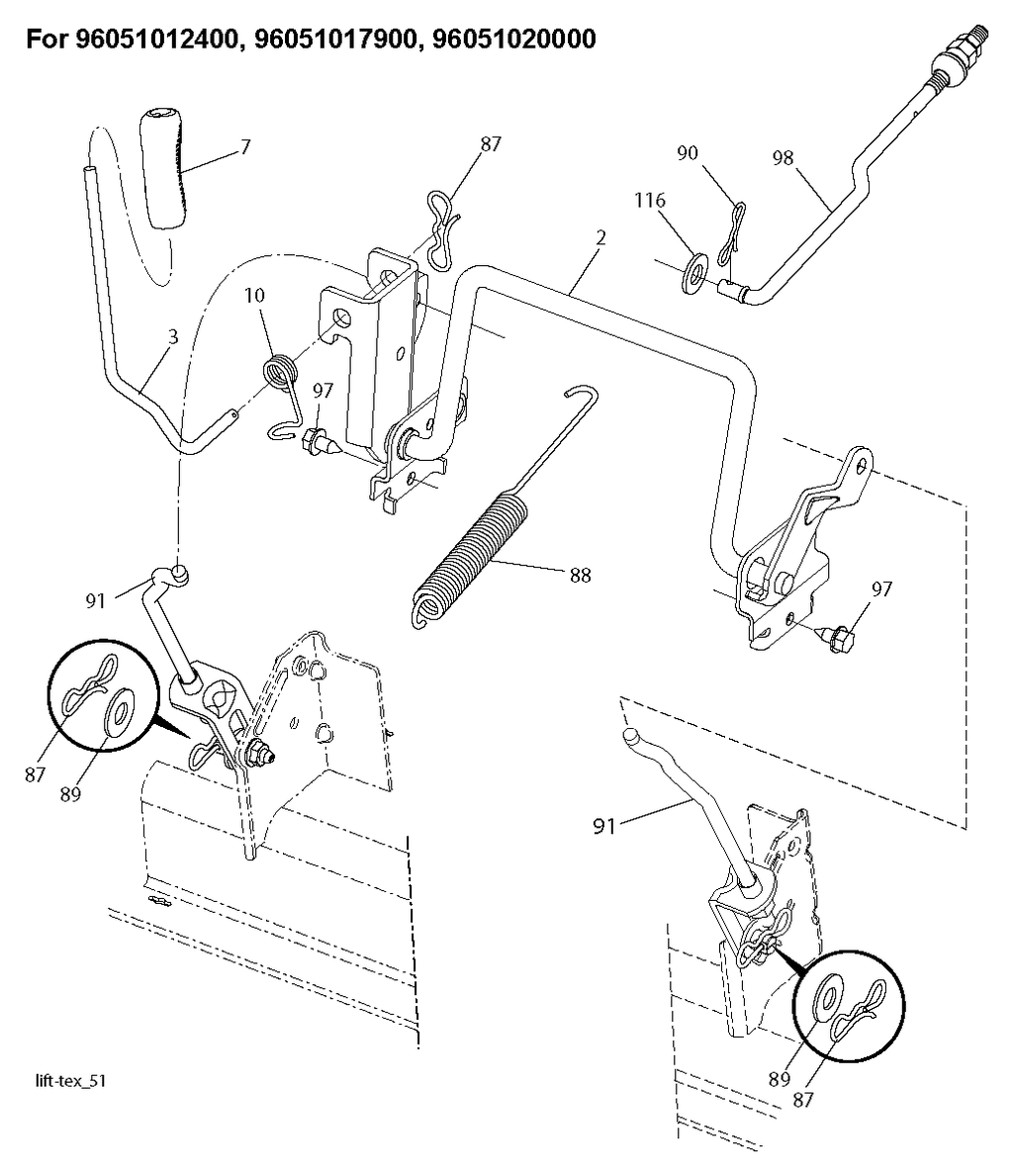 MOWER LIFT / DECK LIFT
