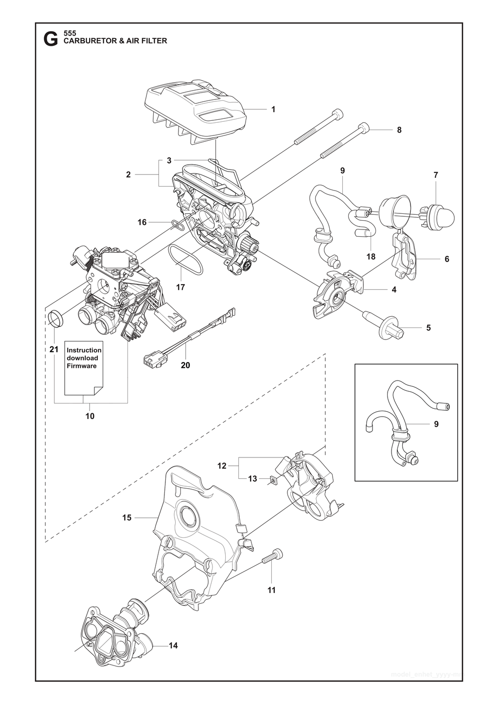 CARBURETOR AND AIR FILTER