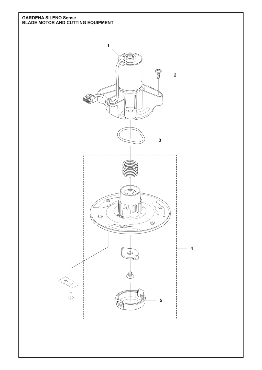 BLADE MOTOR AND CUTTING EQUIPMENT