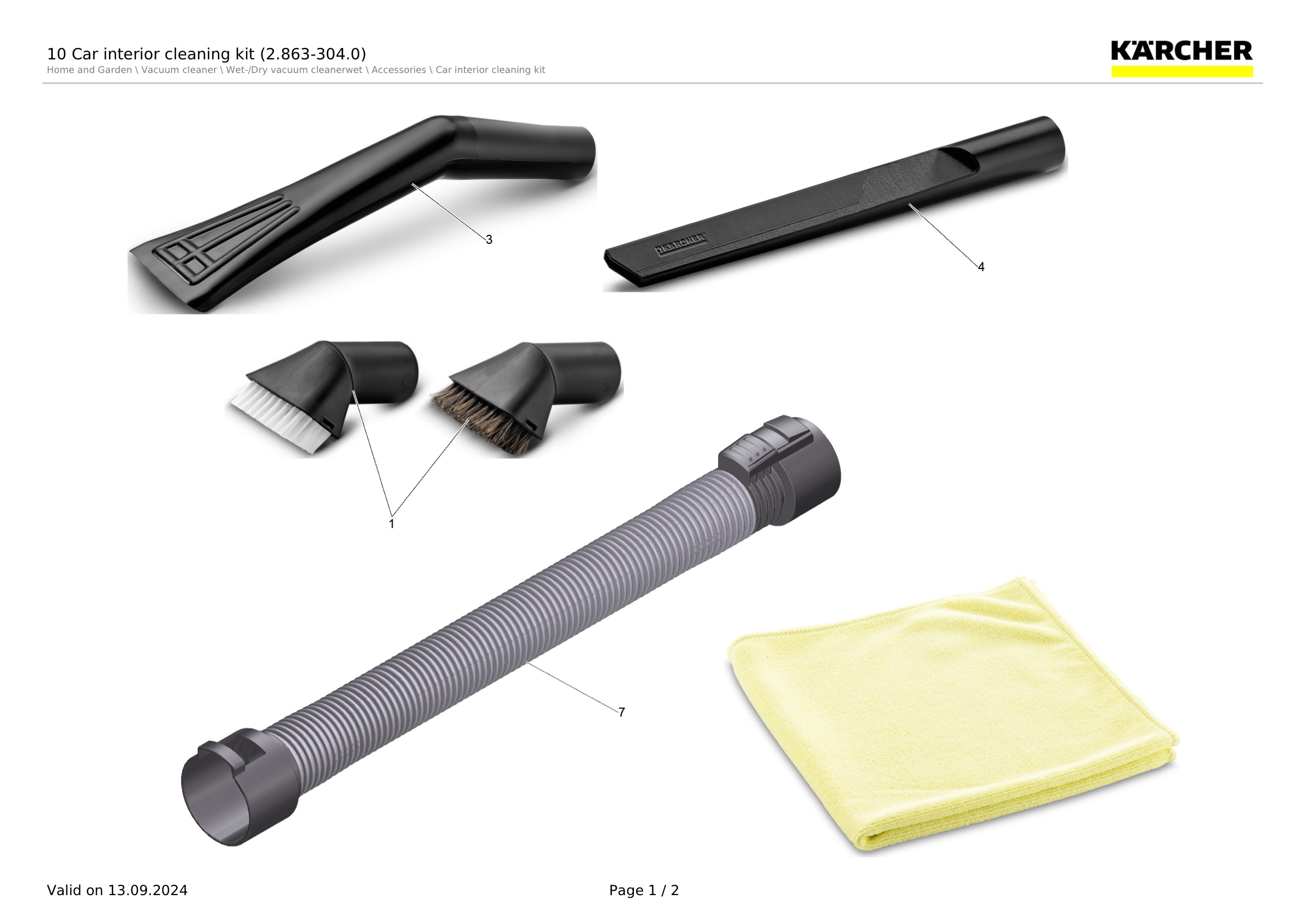 10 Car interior cleaning kit (2.863-304.0)