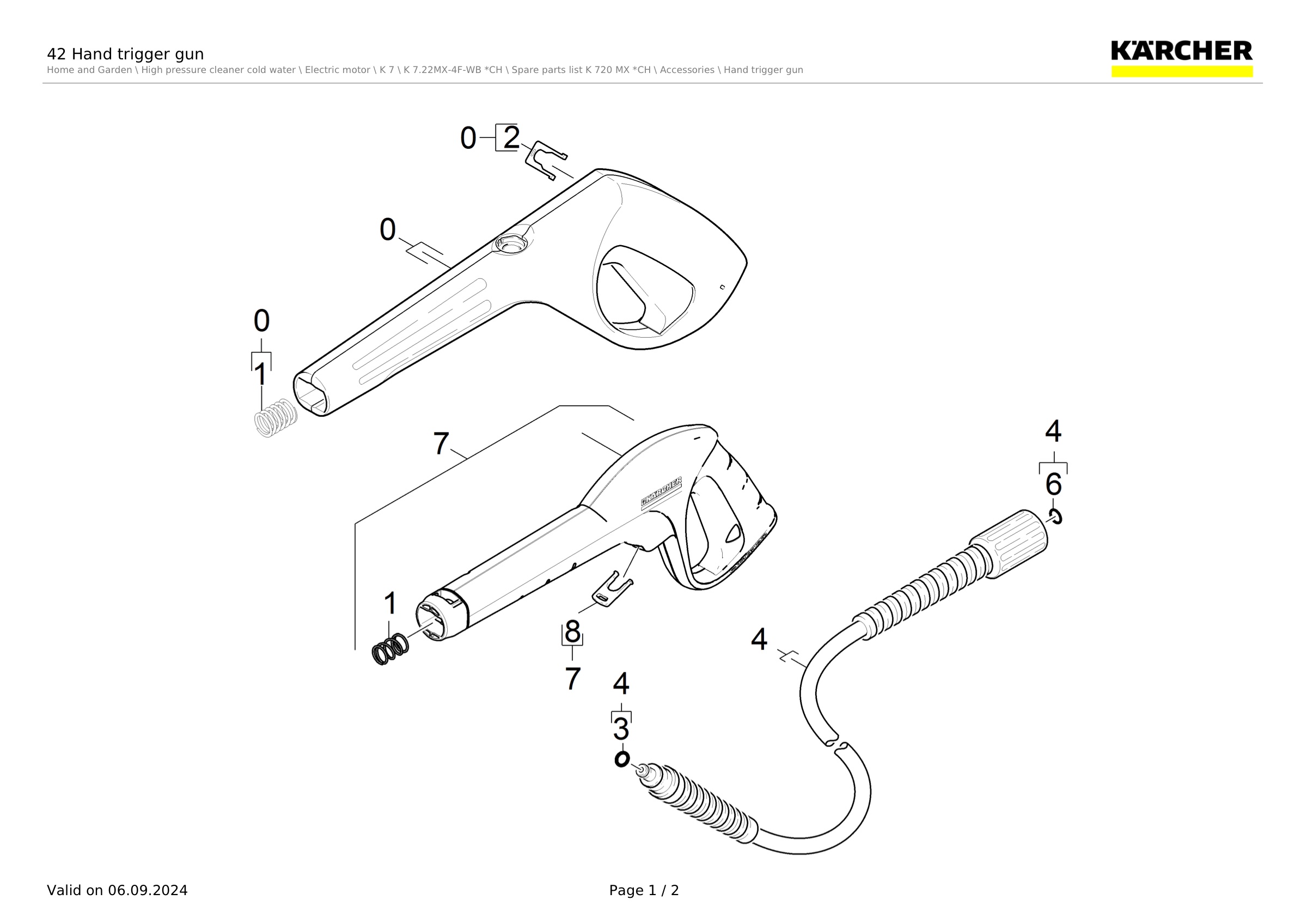 42 Hand trigger gun