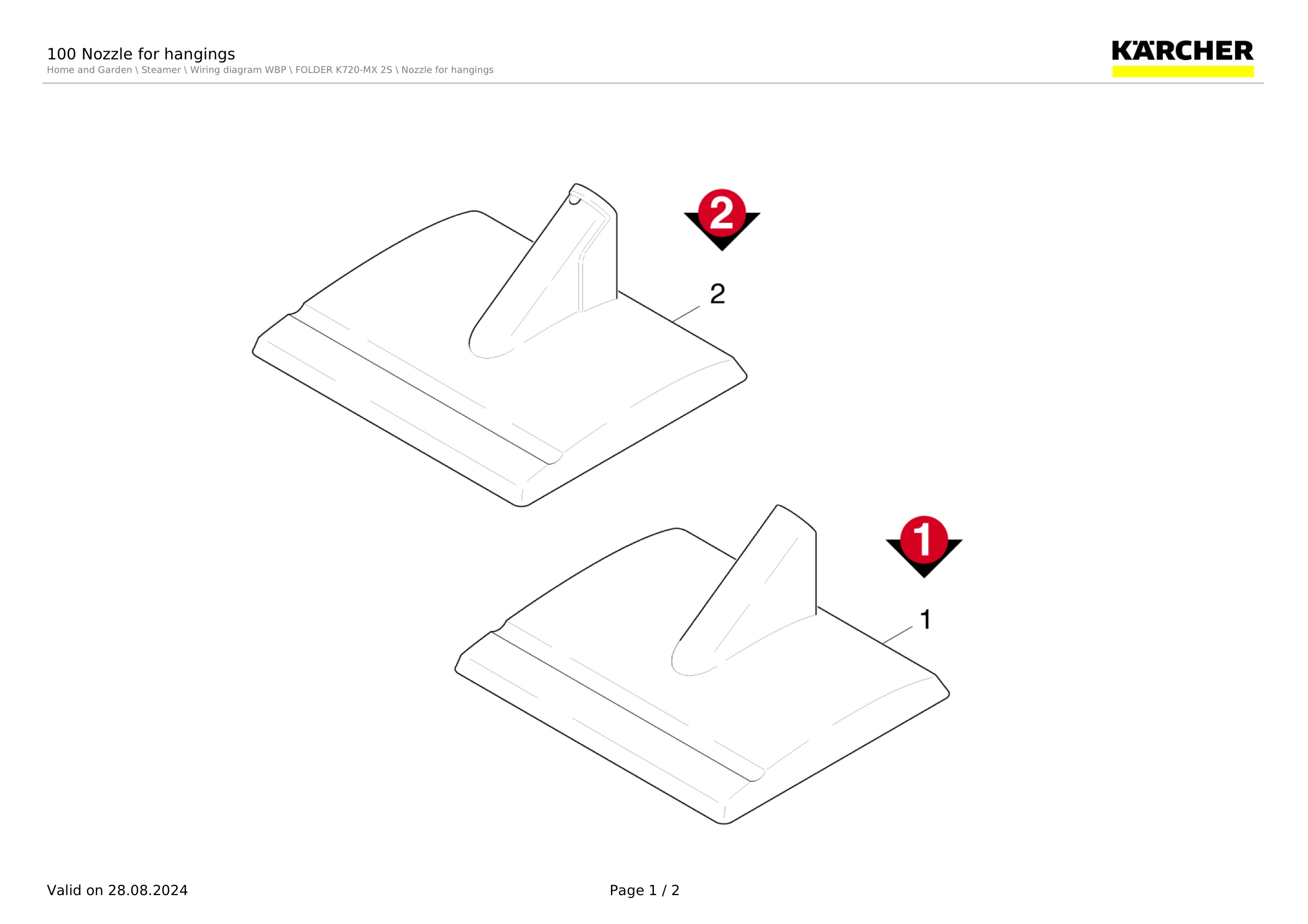 100 Nozzle for hangings