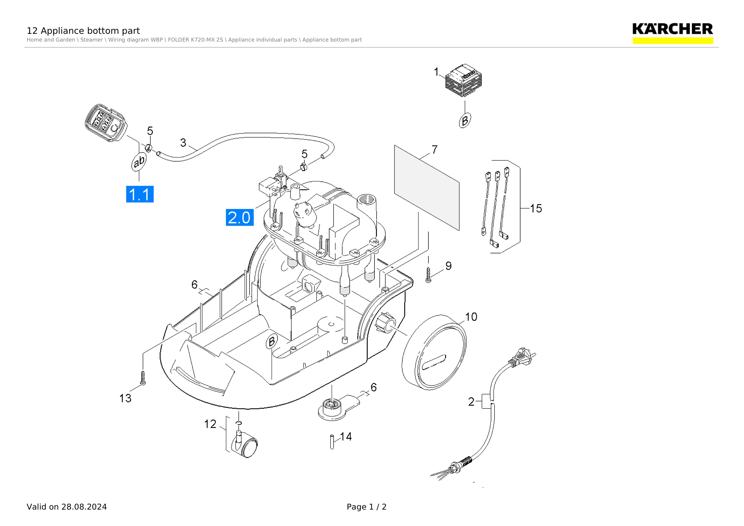 12 Appliance bottom part