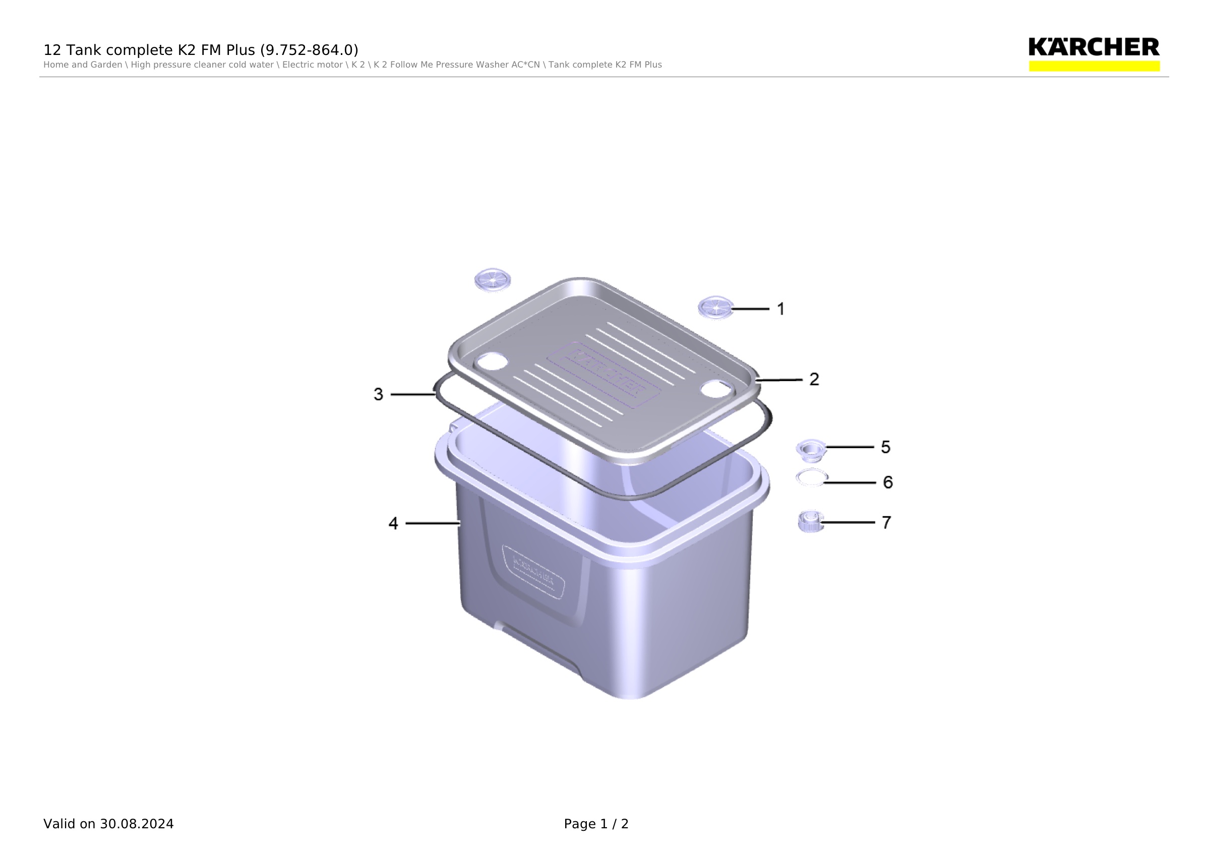 12 Tank complete K2 FM Plus (9.752-864.0)