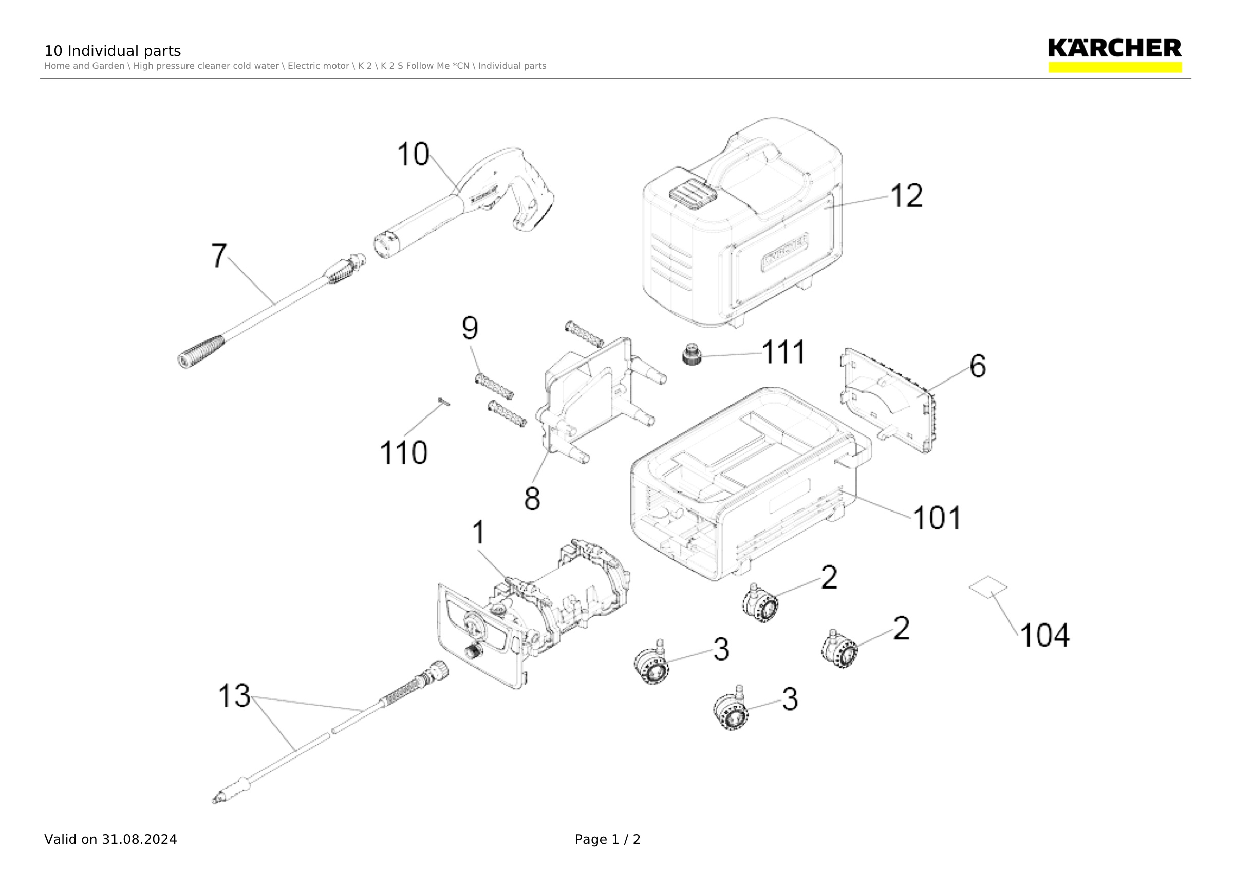 10 Individual parts