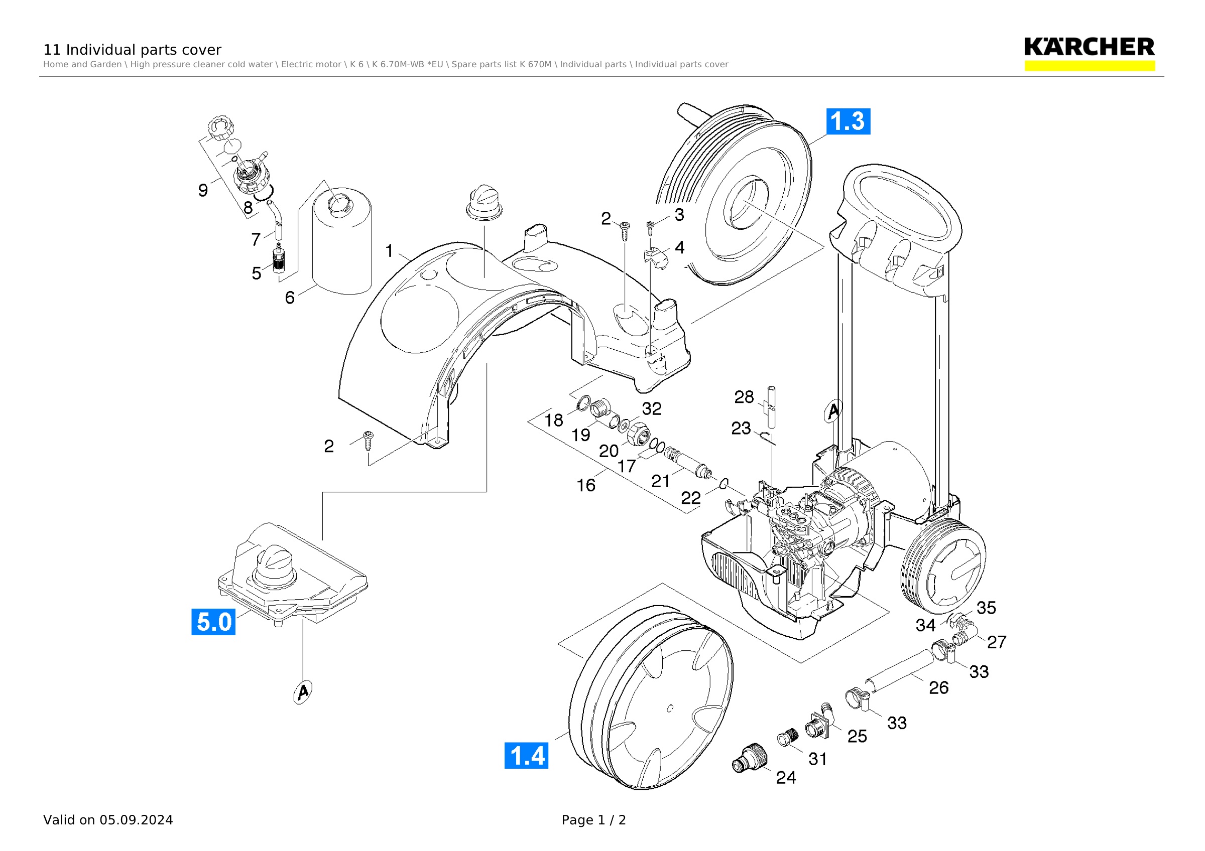 11 Individual parts cover