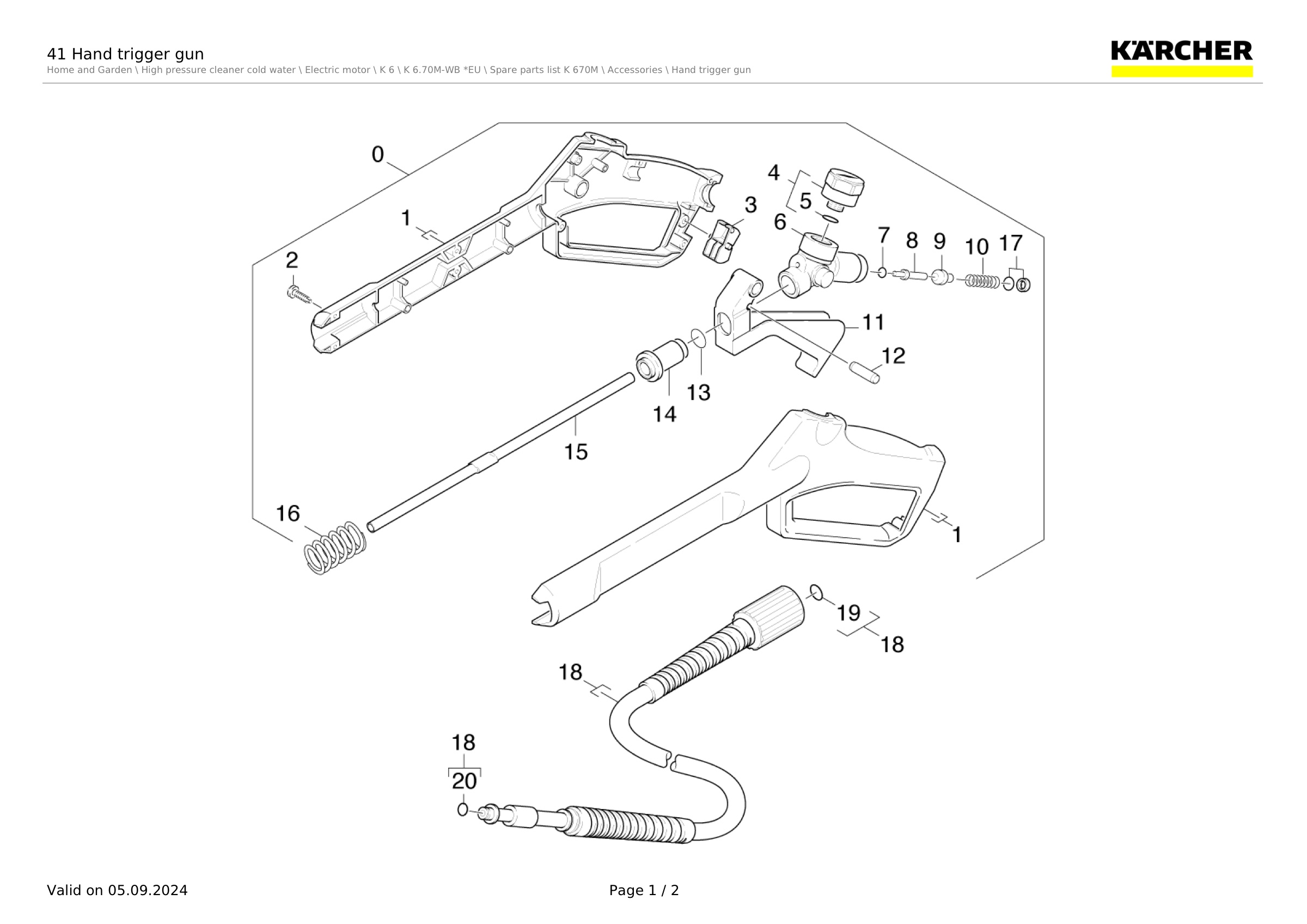 41 Hand trigger gun
