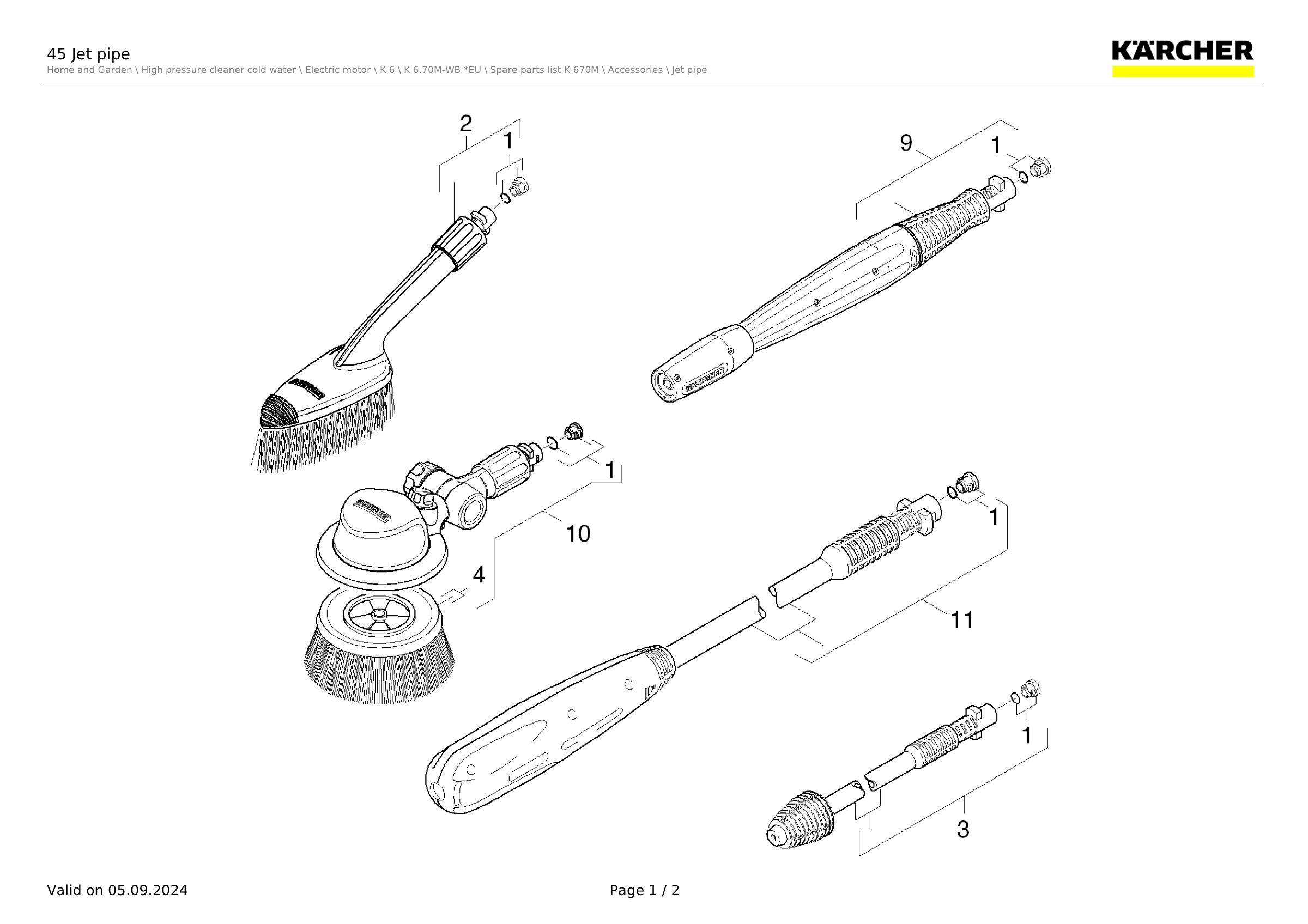 45 Jet pipe